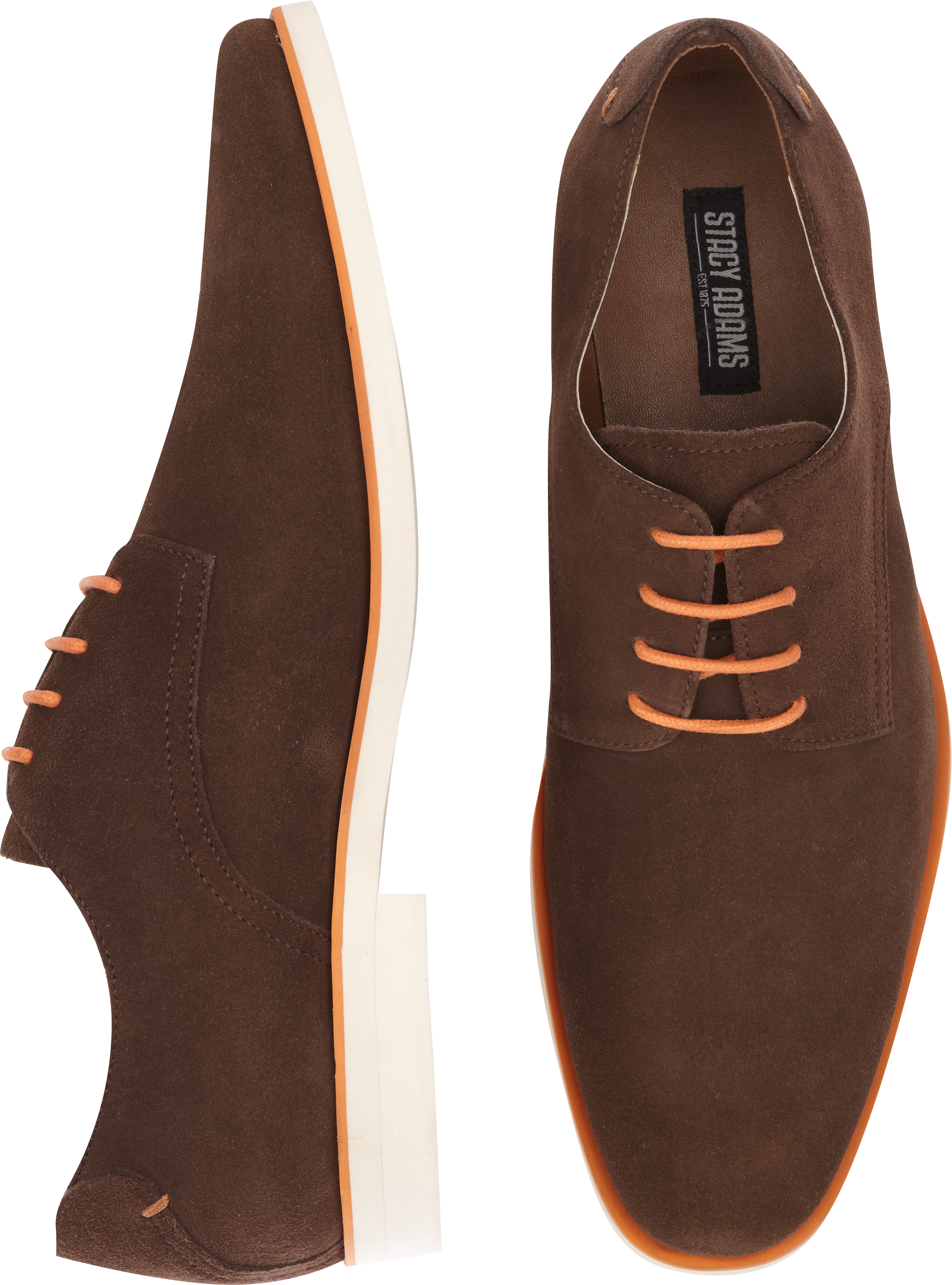 Stacy Adams Tremain Brown Suede Lace Up Shoes
