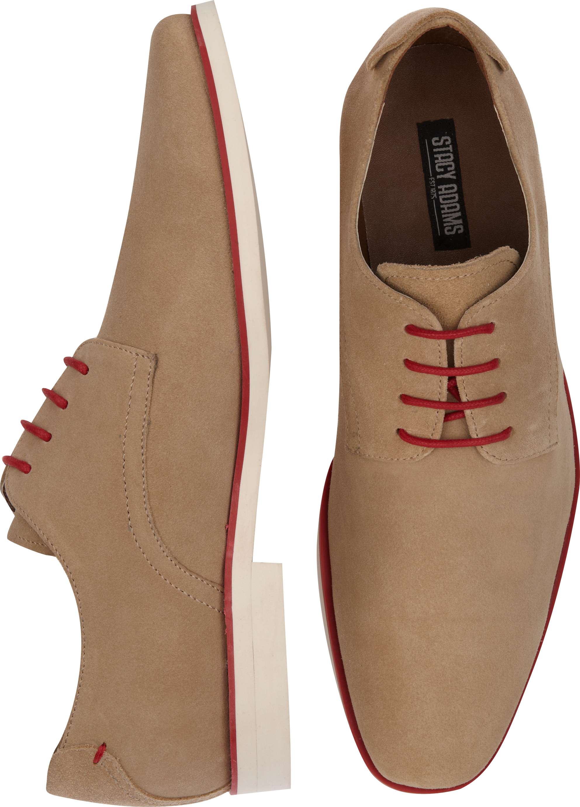 Stacy Adams Tremain Tan Suede Lace Up Shoes