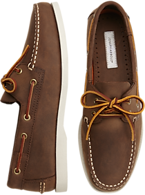 Joseph Abboud Eastman Brown Boat Shoes