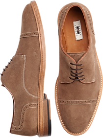 Joseph Abboud Baldwin Tan Cap-Toe Lace-Up Shoes