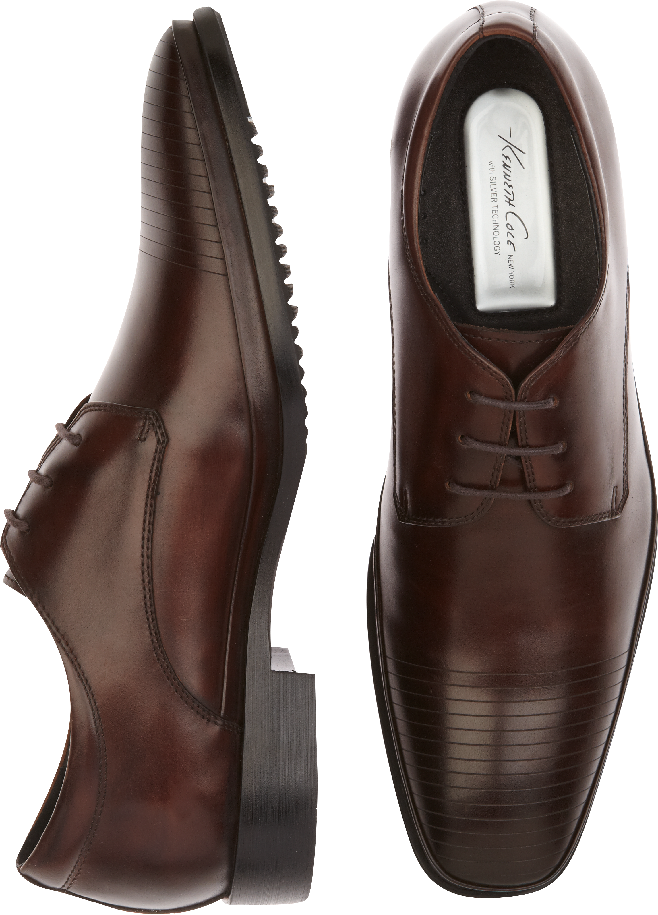 Kenneth Cole Set Your Clock Brown Lace Ups