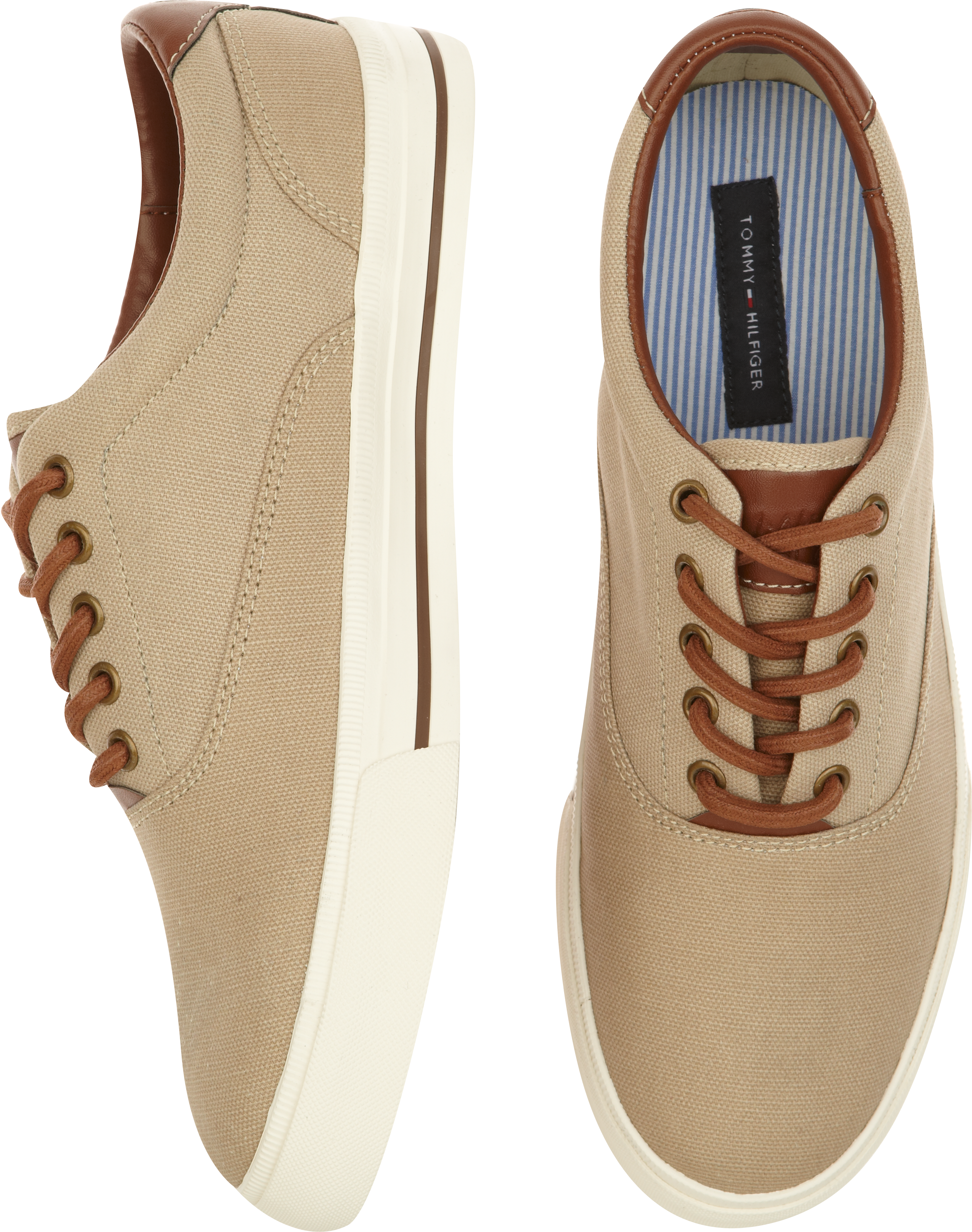 Tommy Hilfiger Paulie Tan Canvas Sneakers