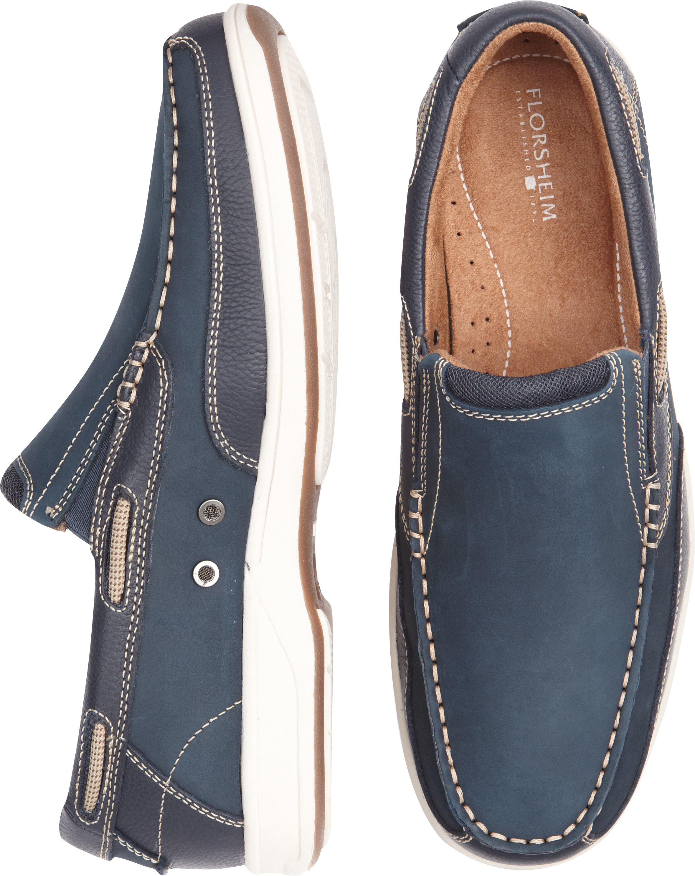 Florsheim Lakeside Navy Slip Ons