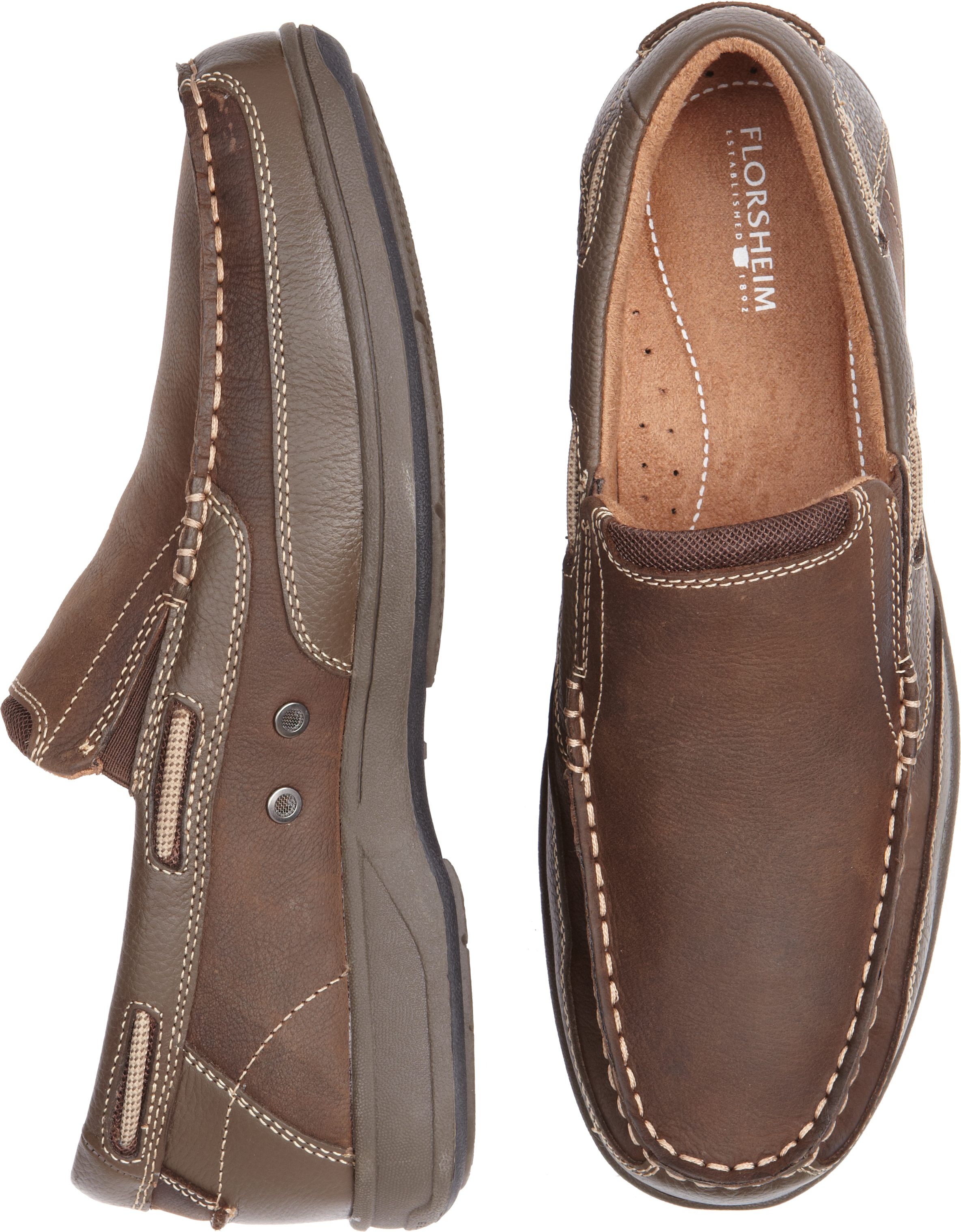 Florsheim Lakeside Brown Slip Ons