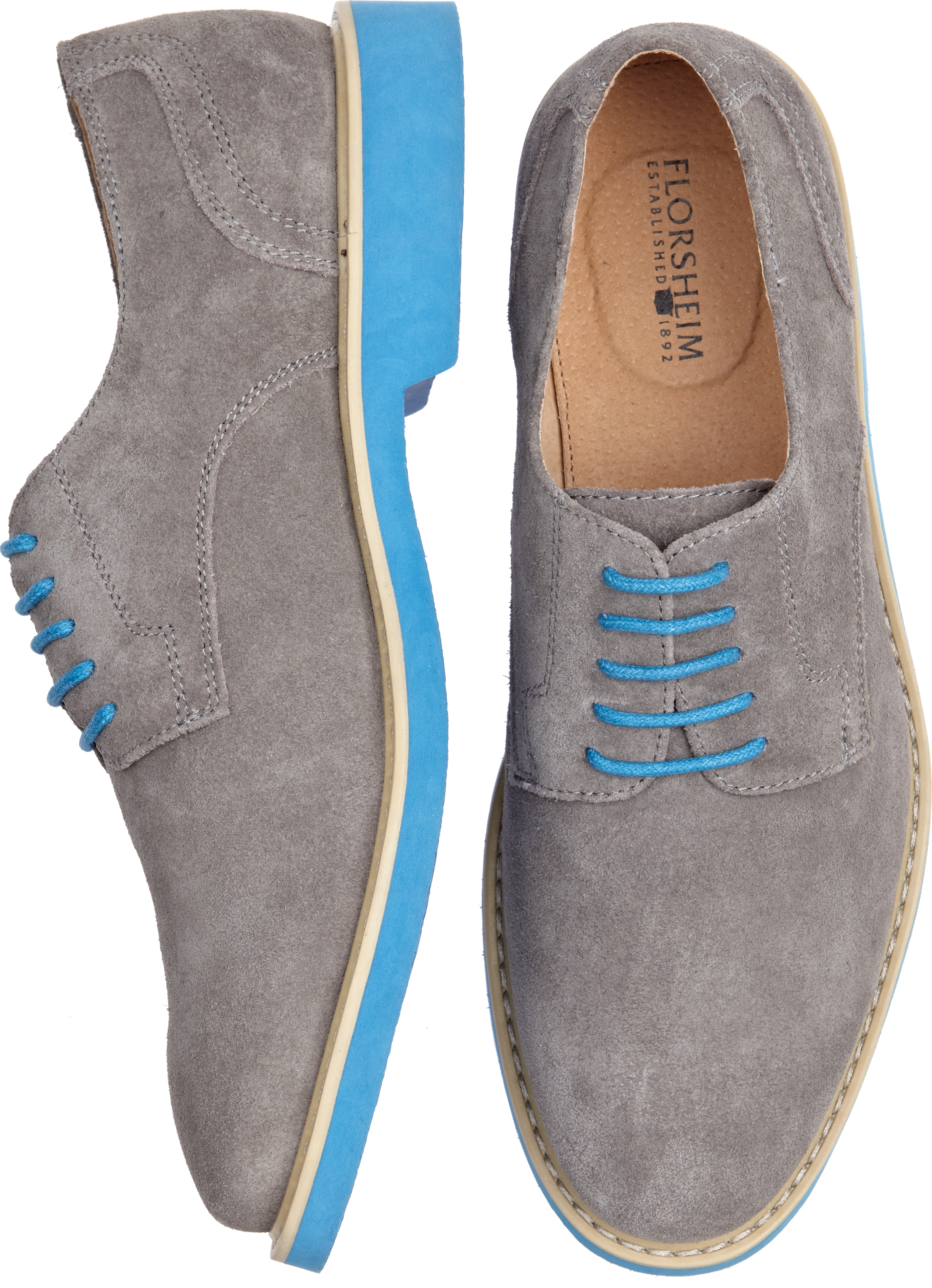 Florsheim Jeremy Gray Suede Lace Ups