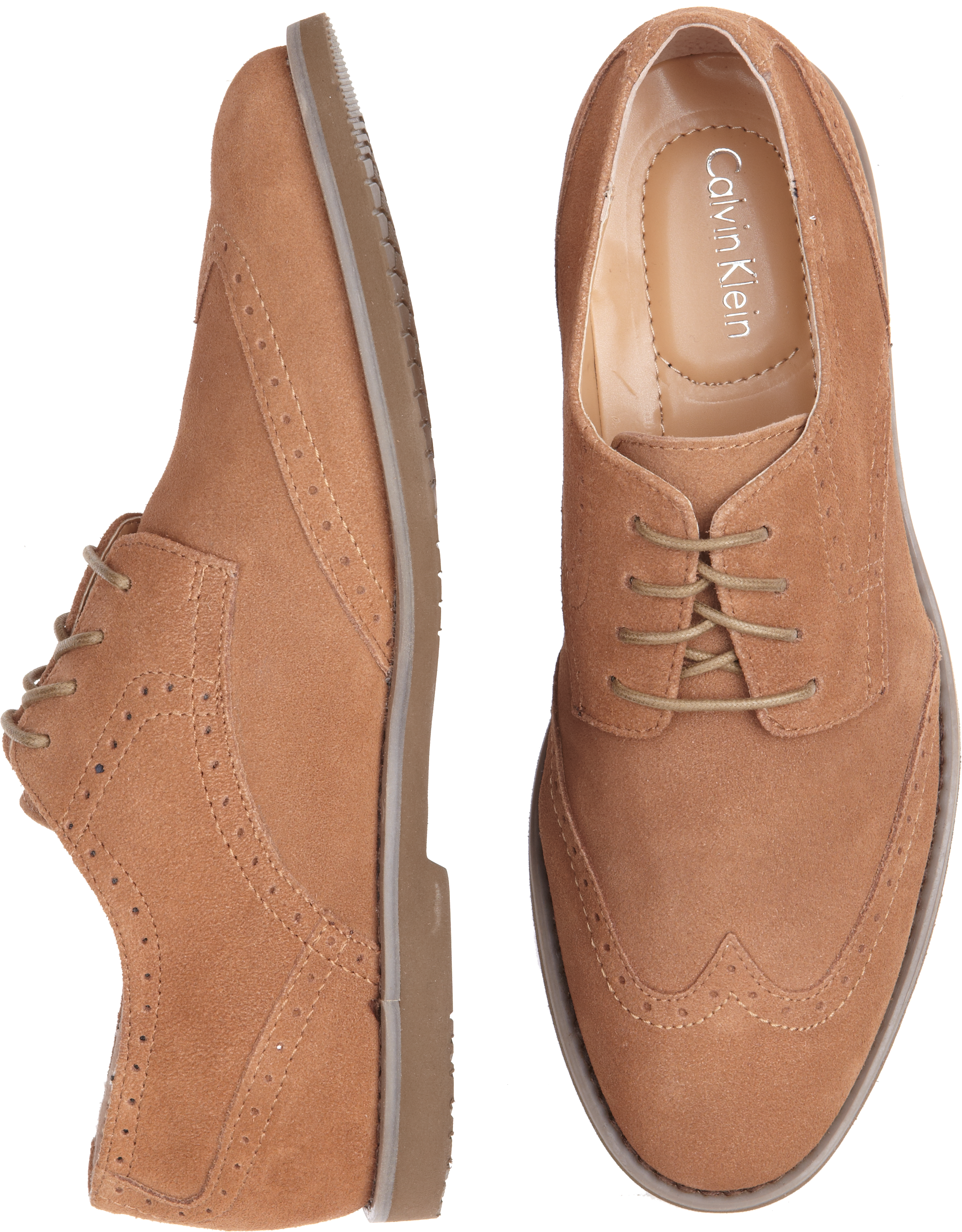 Calvin Klein Faxon Tan Suede Oxford
