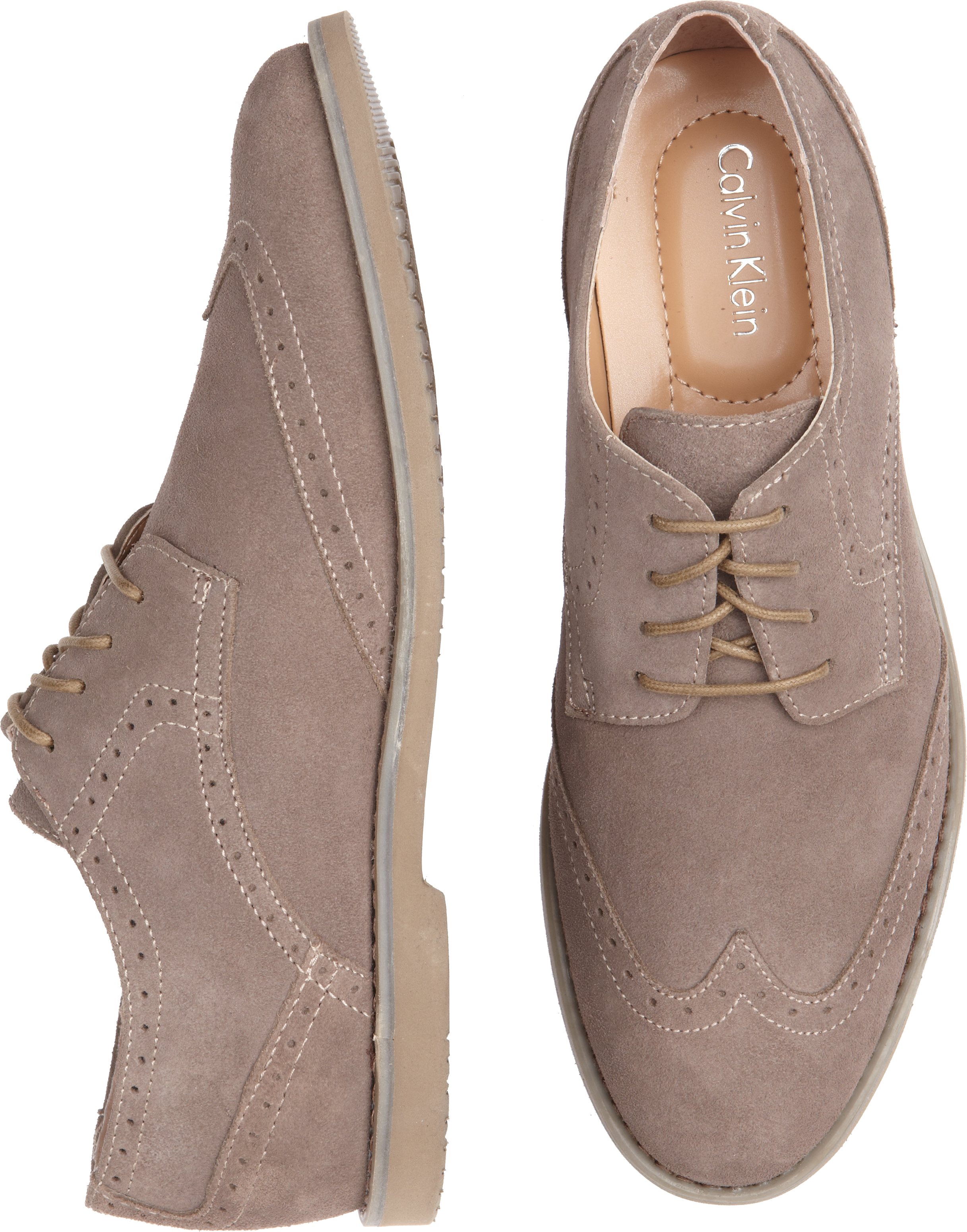 Calvin Klein Faxon Taupe Suede Oxford