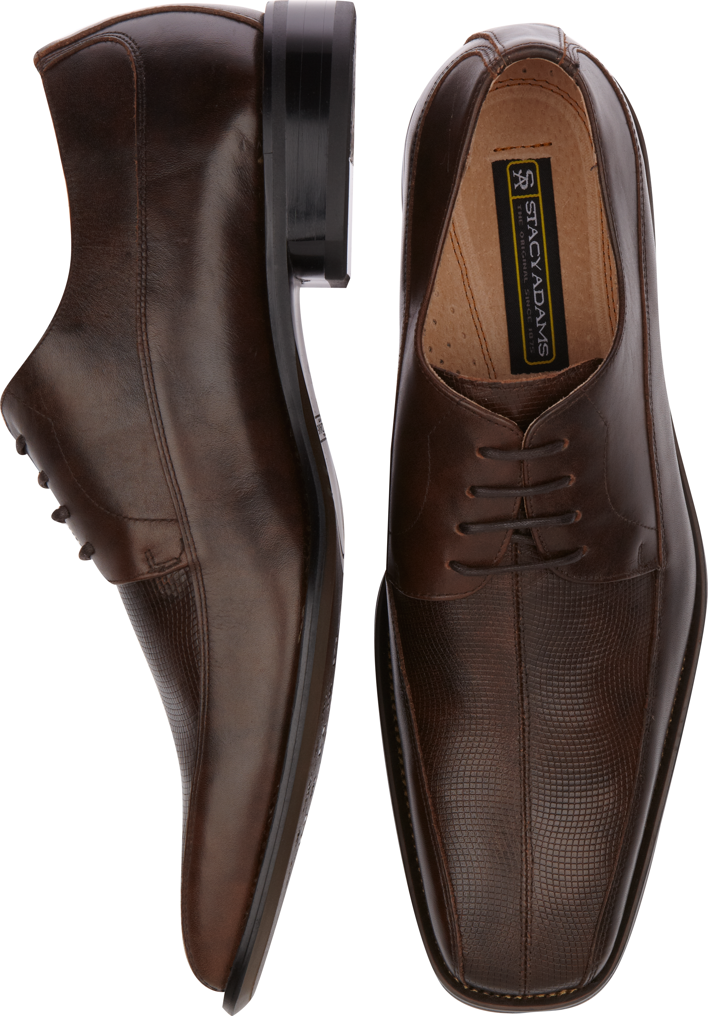Stacy Adams Brenton Brown Bike Toe Lace Up Shoes