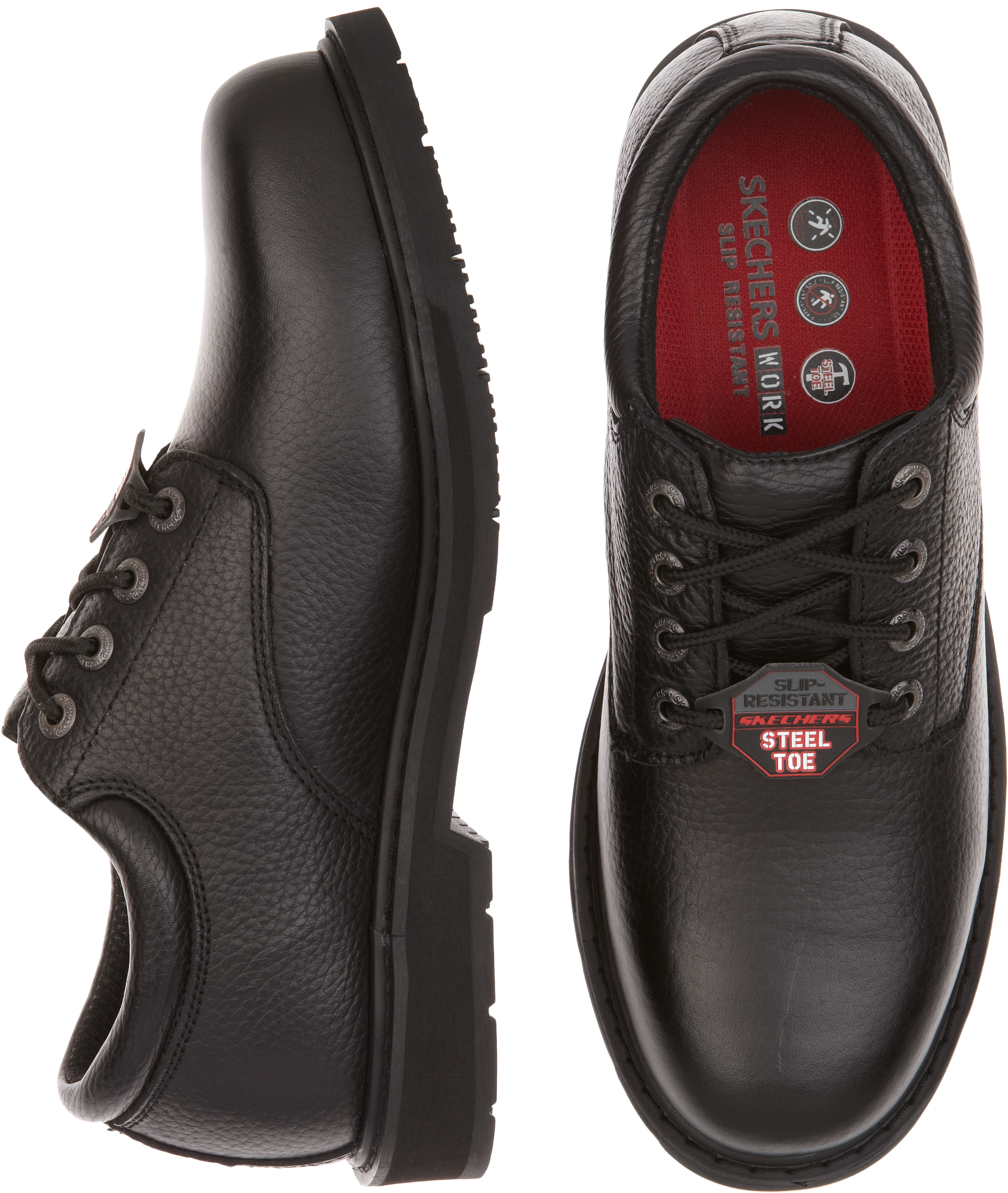 Skechers Exalt Black Steel Toe Boots