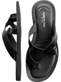 Kenneth Cole Black Italian Sandals