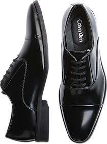 Calvin Klein Radley Black Cap Toe Oxfords