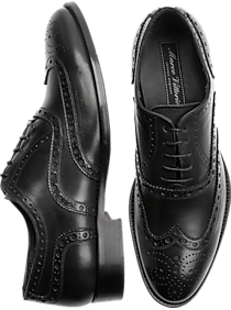 Marco Vittorio Romano Black Italian Wingtips