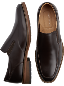 Joseph Abboud Eastman Brown Slip-On Shoes