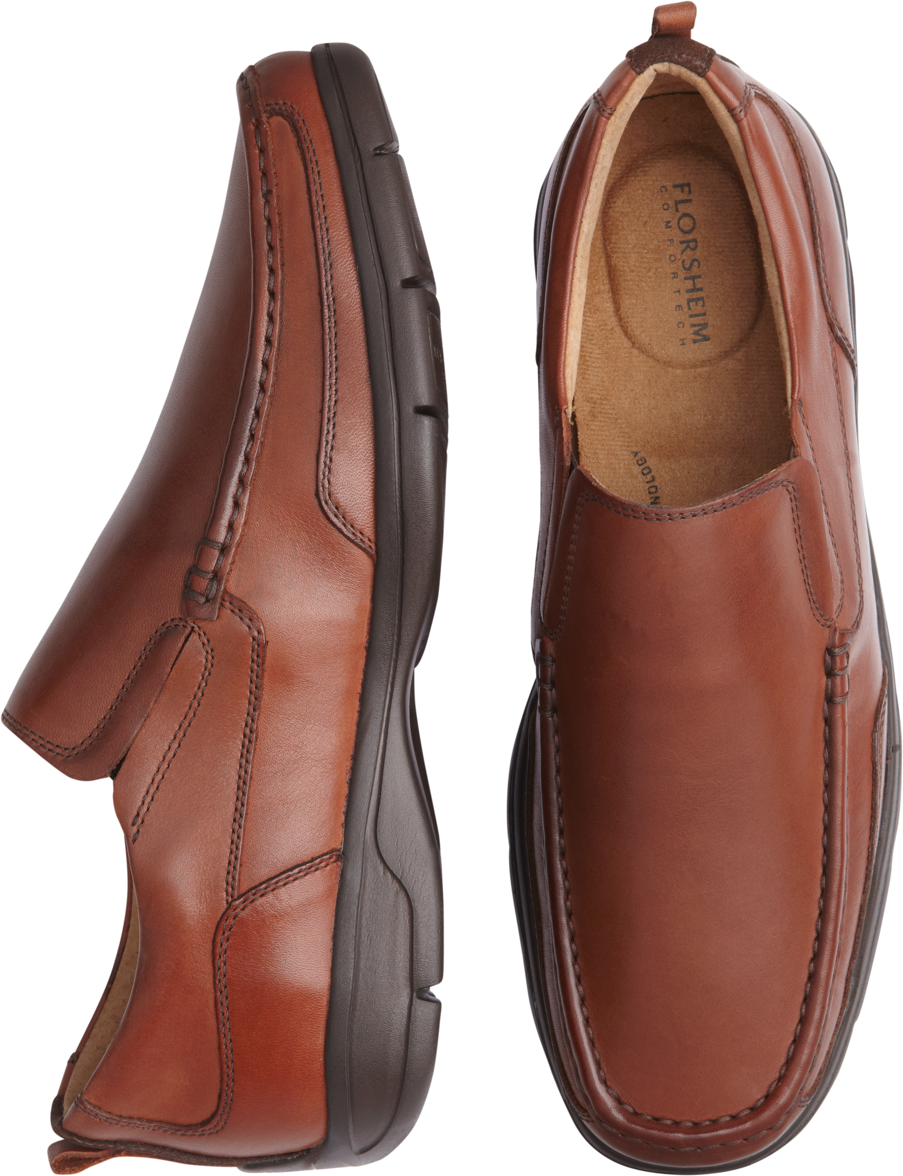 Florsheim Ellsworth Cognac Slip On Shoes