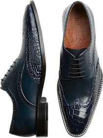 Belvedere Urbano Navy Wingtip Oxfords