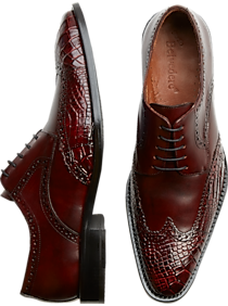 Belvedere Urbano Burgundy Wingtip Oxfords