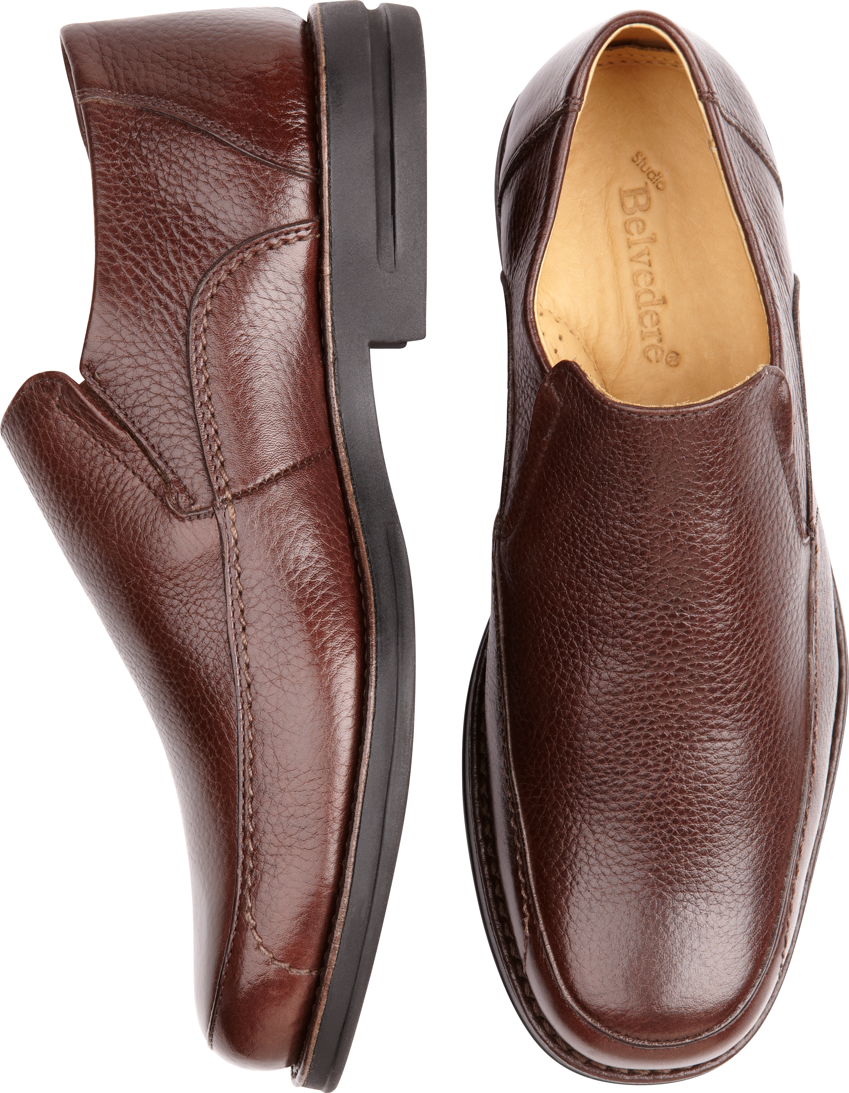 Belvedere Brown Slip-On Shoes