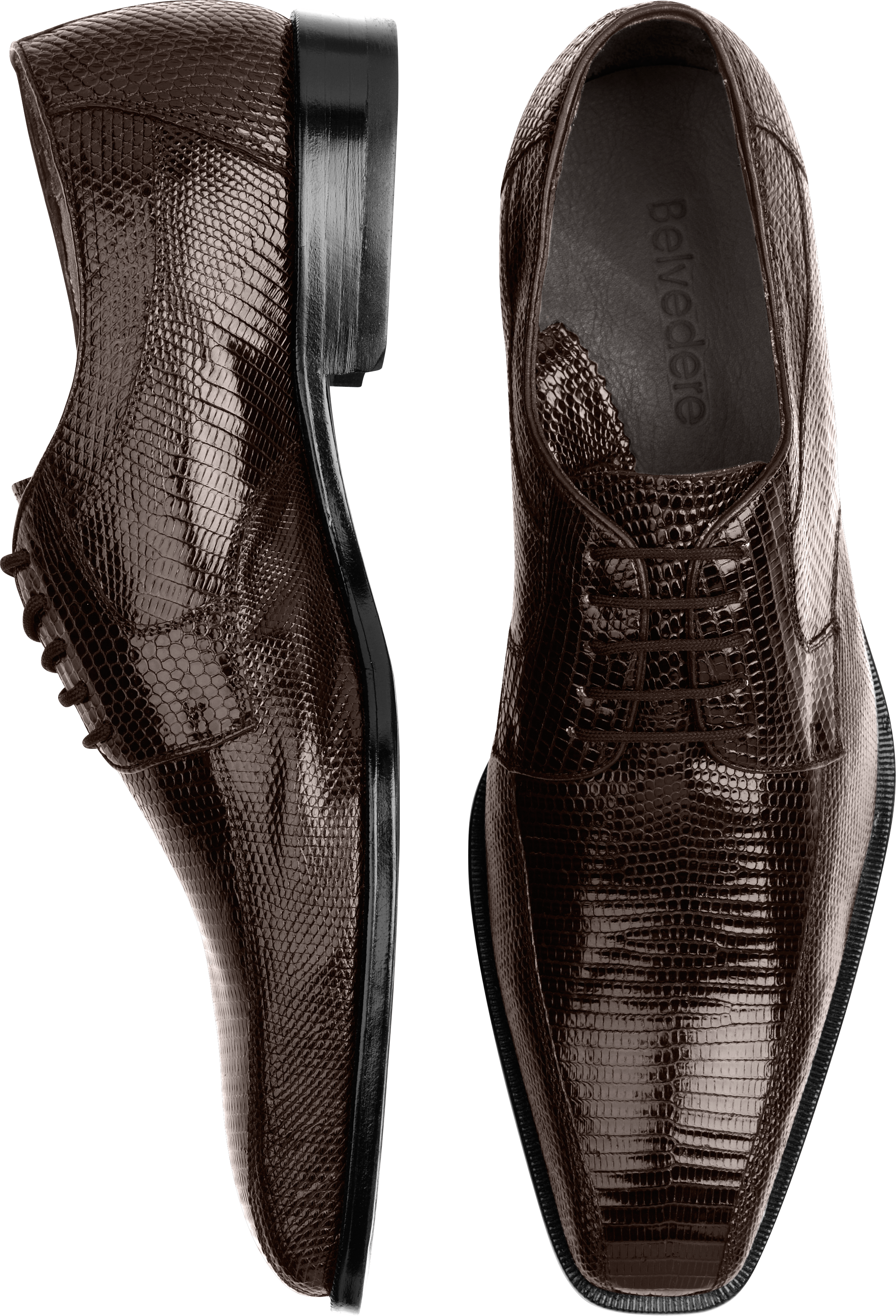 Belvedere Brown Oxford Lace-Up Shoes
