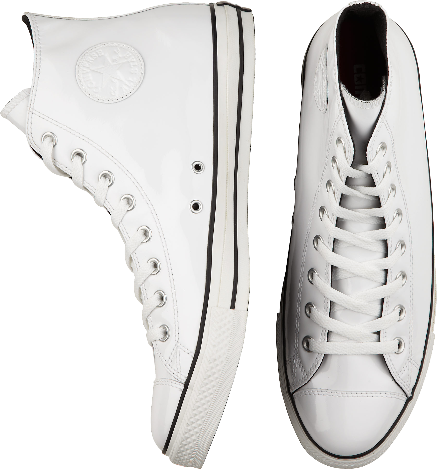 Converse White Leather High Tops Mens Shoes