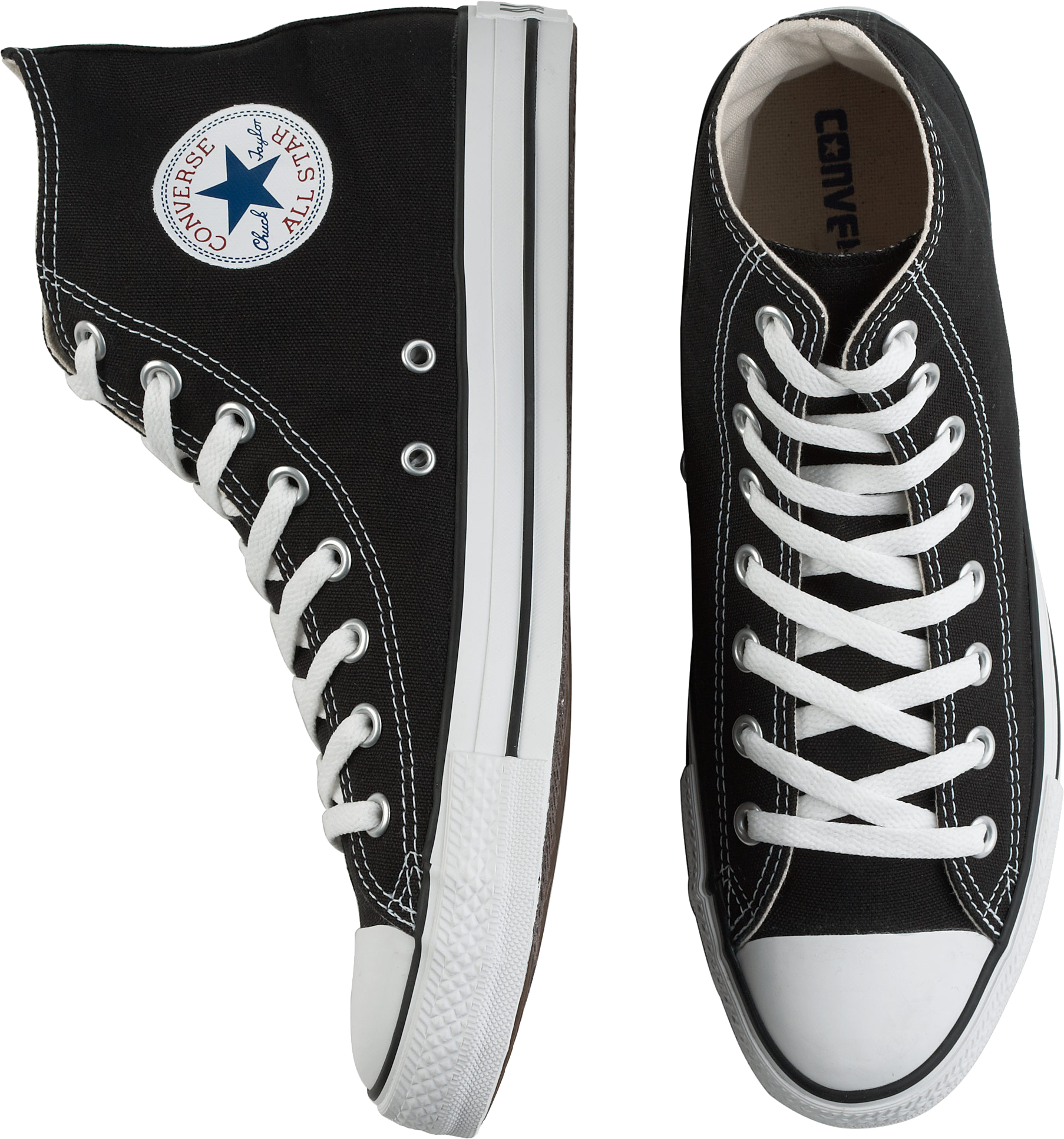 Converse Black Canvas High-Top Tennis Shoes