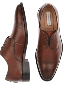 Joseph Abboud Calvin Brown Cap Toe Lace Ups
