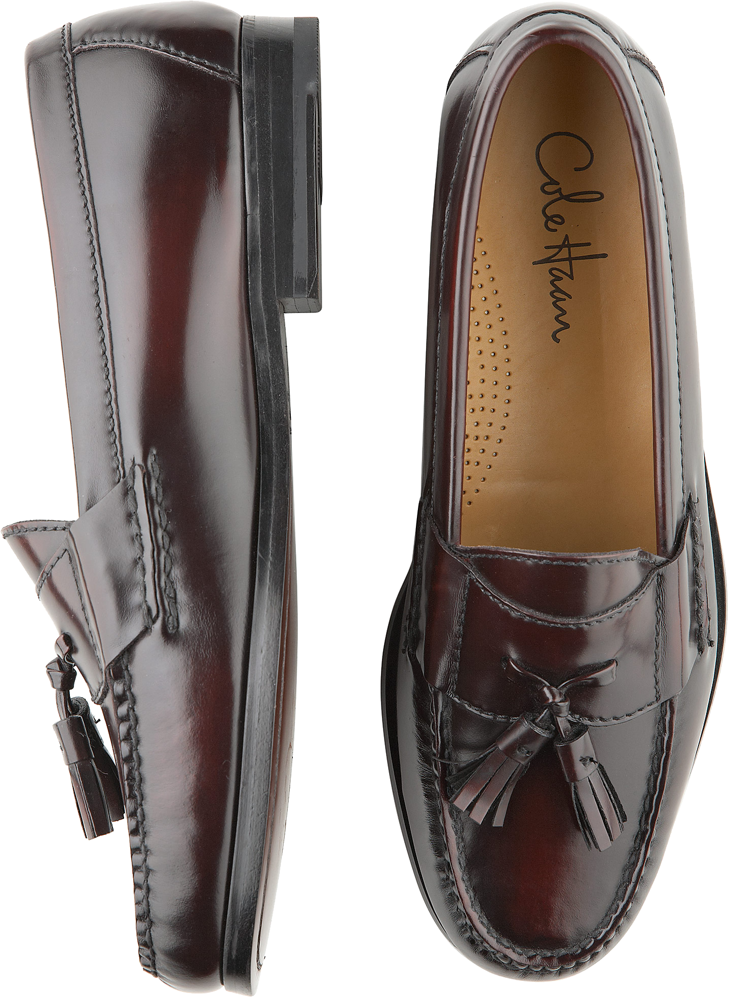 Cole Haan Burgundy Tassel Loafers