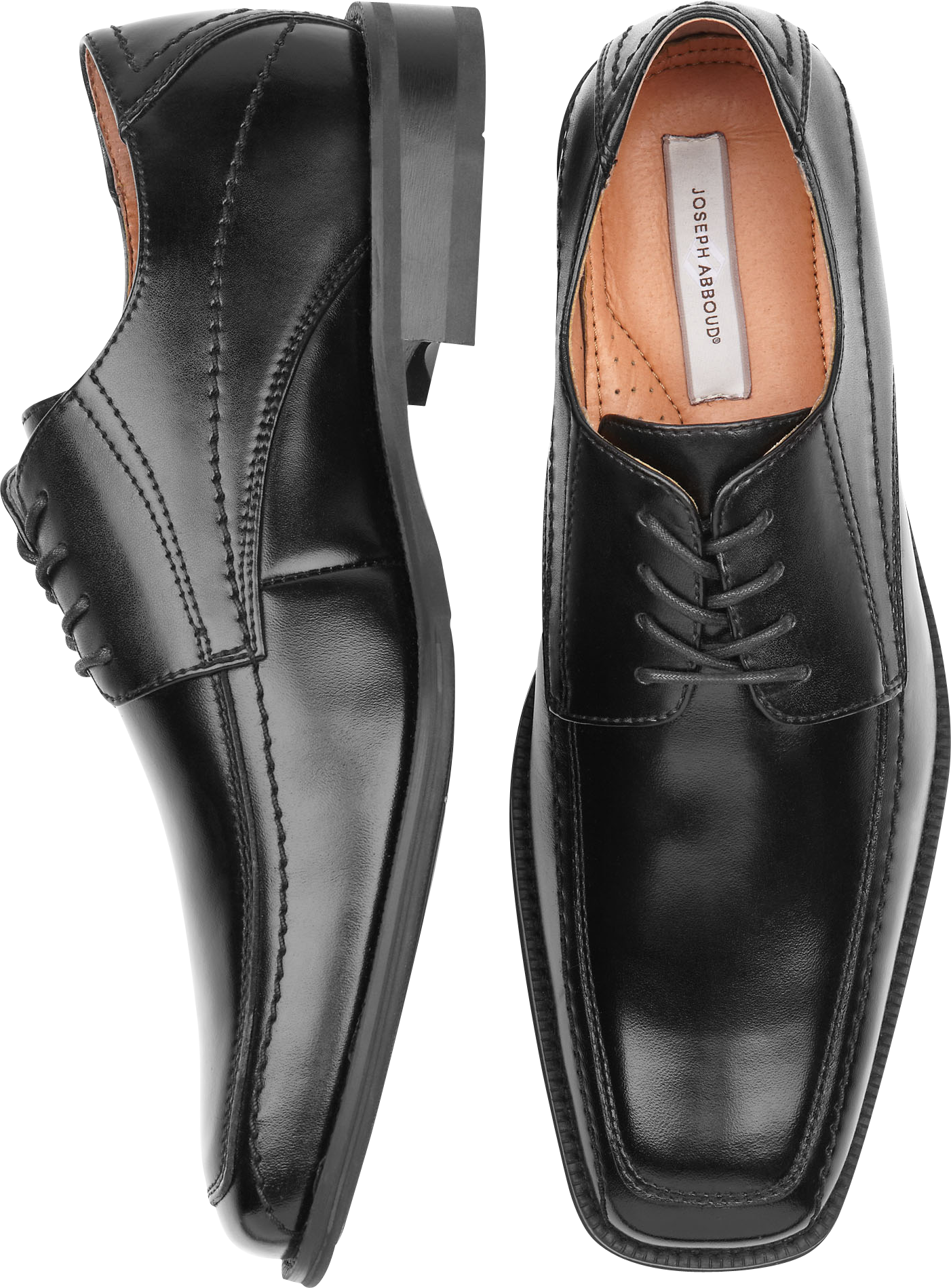 Joseph Abboud Black Lace-Up Shoes