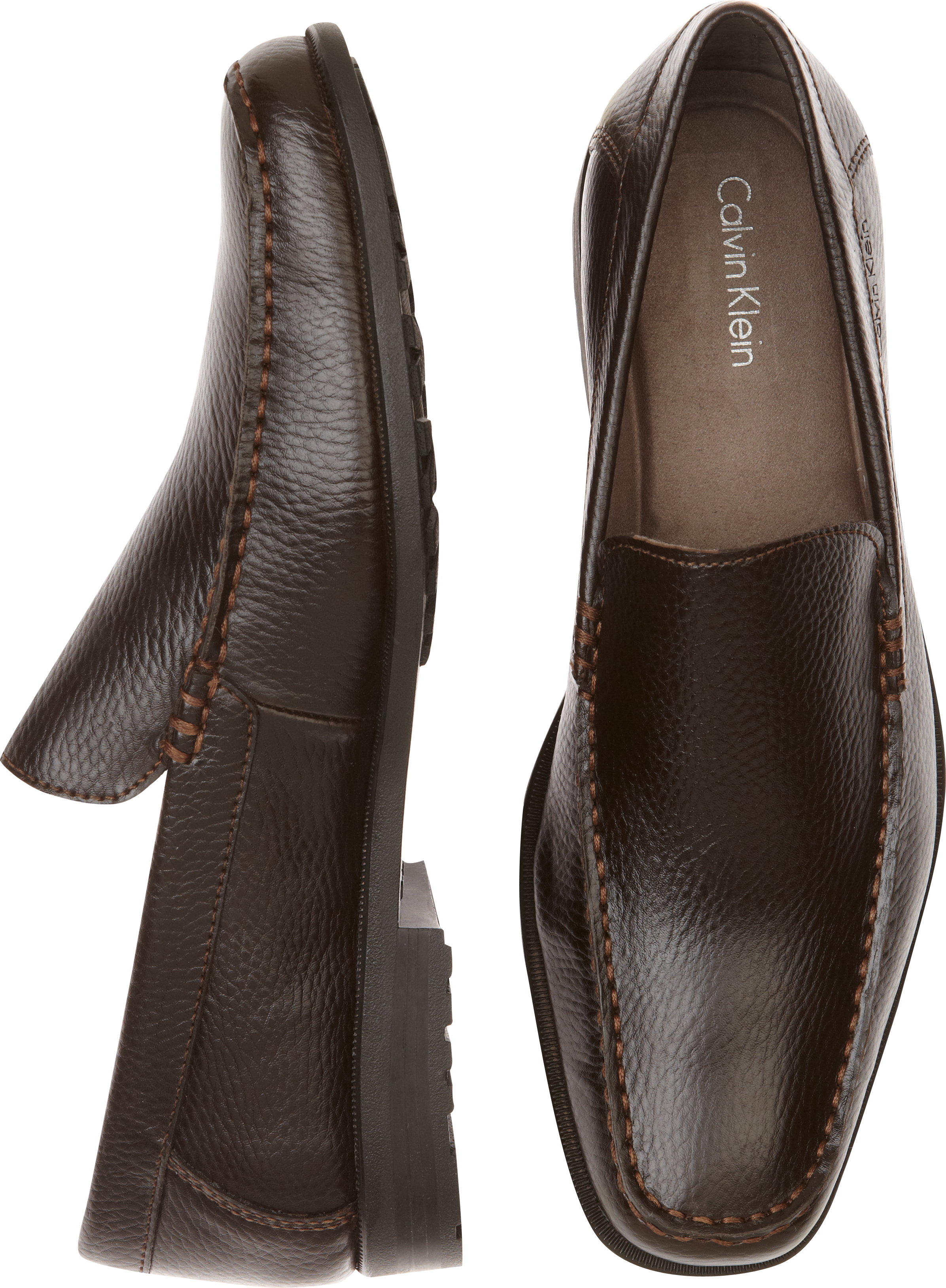 Calvin Klein Kyle Brown Slip On Shoes