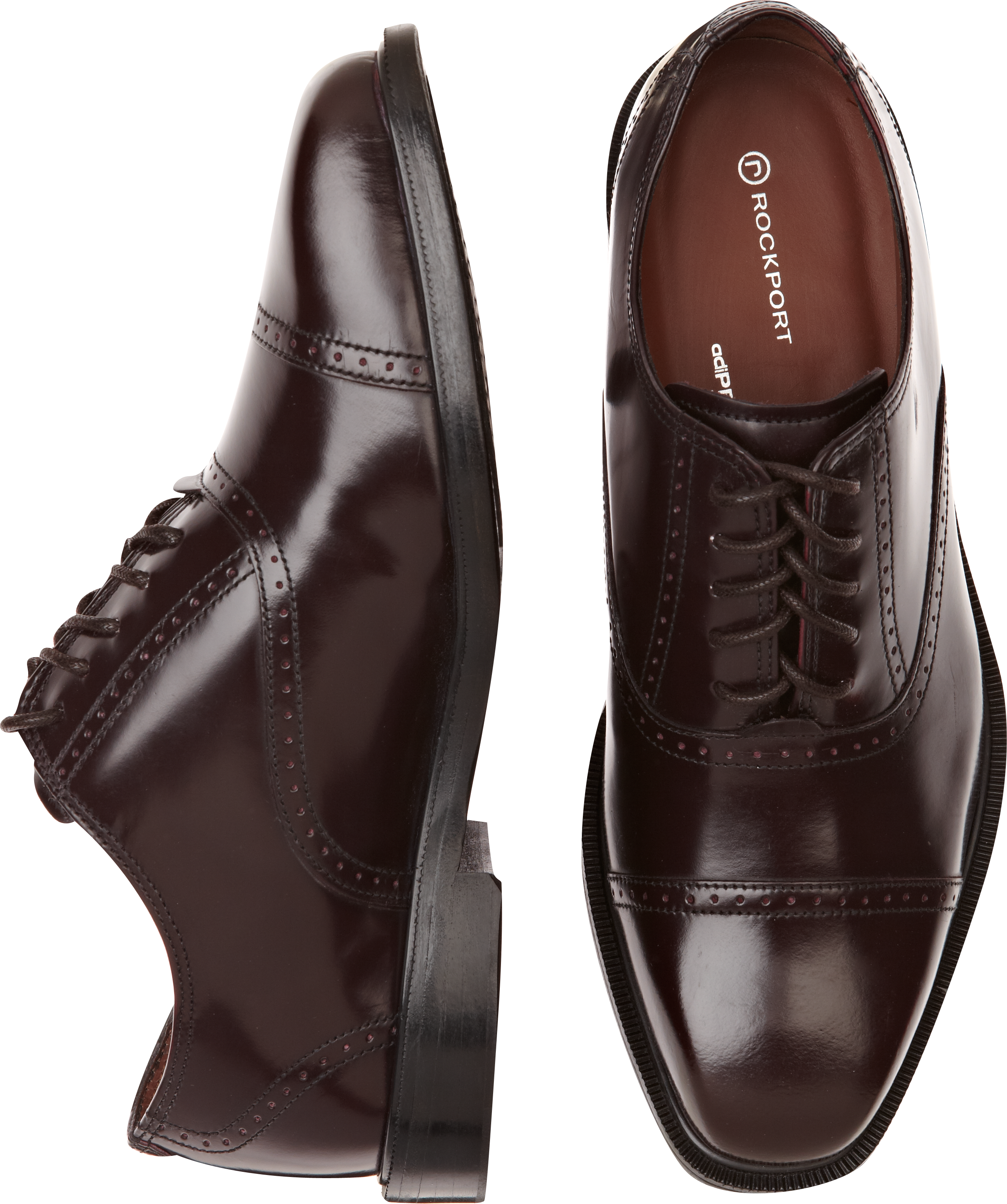 Rockport Fair Oaks Burgundy Cap Toe Lace Up Shoes
