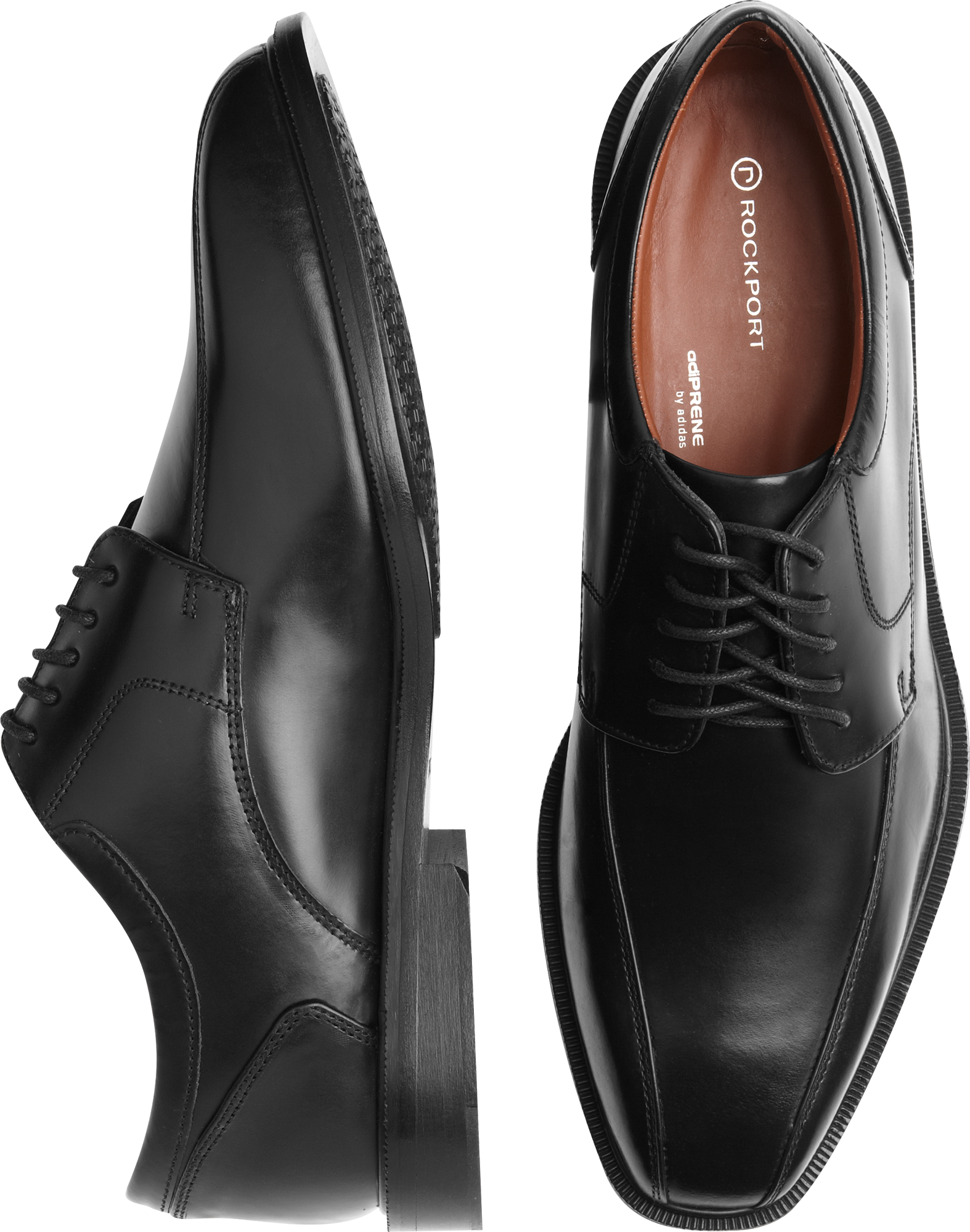 Rockport Black Bike Toe Lace-Up Shoes