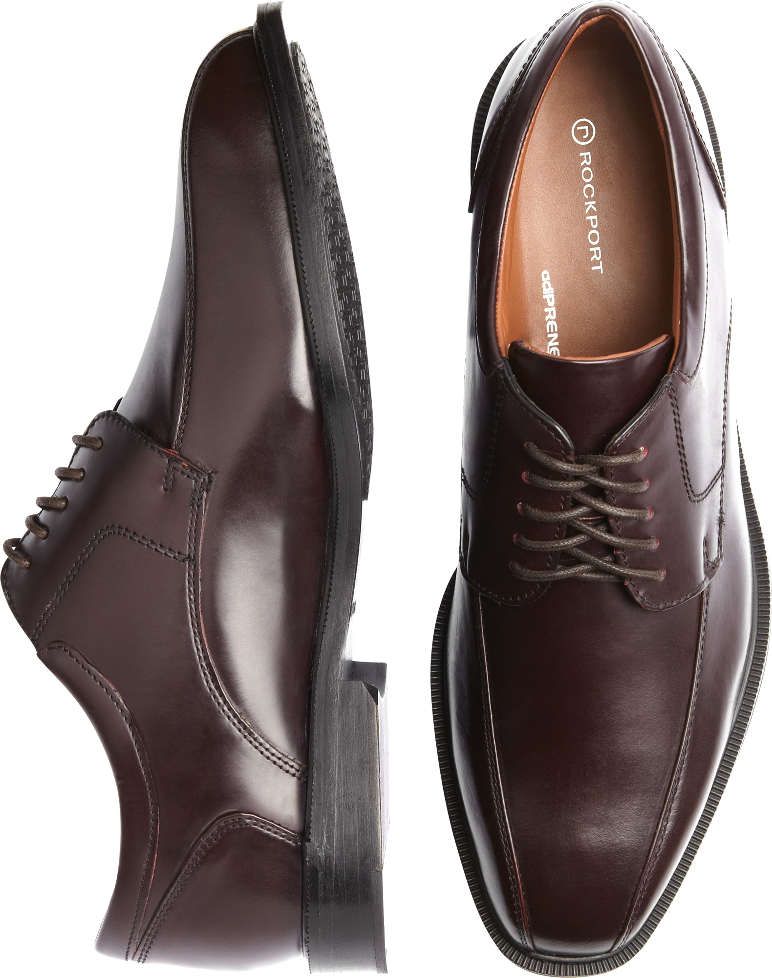 Rockport Burgundy Bike Toe Lace-Up Shoes