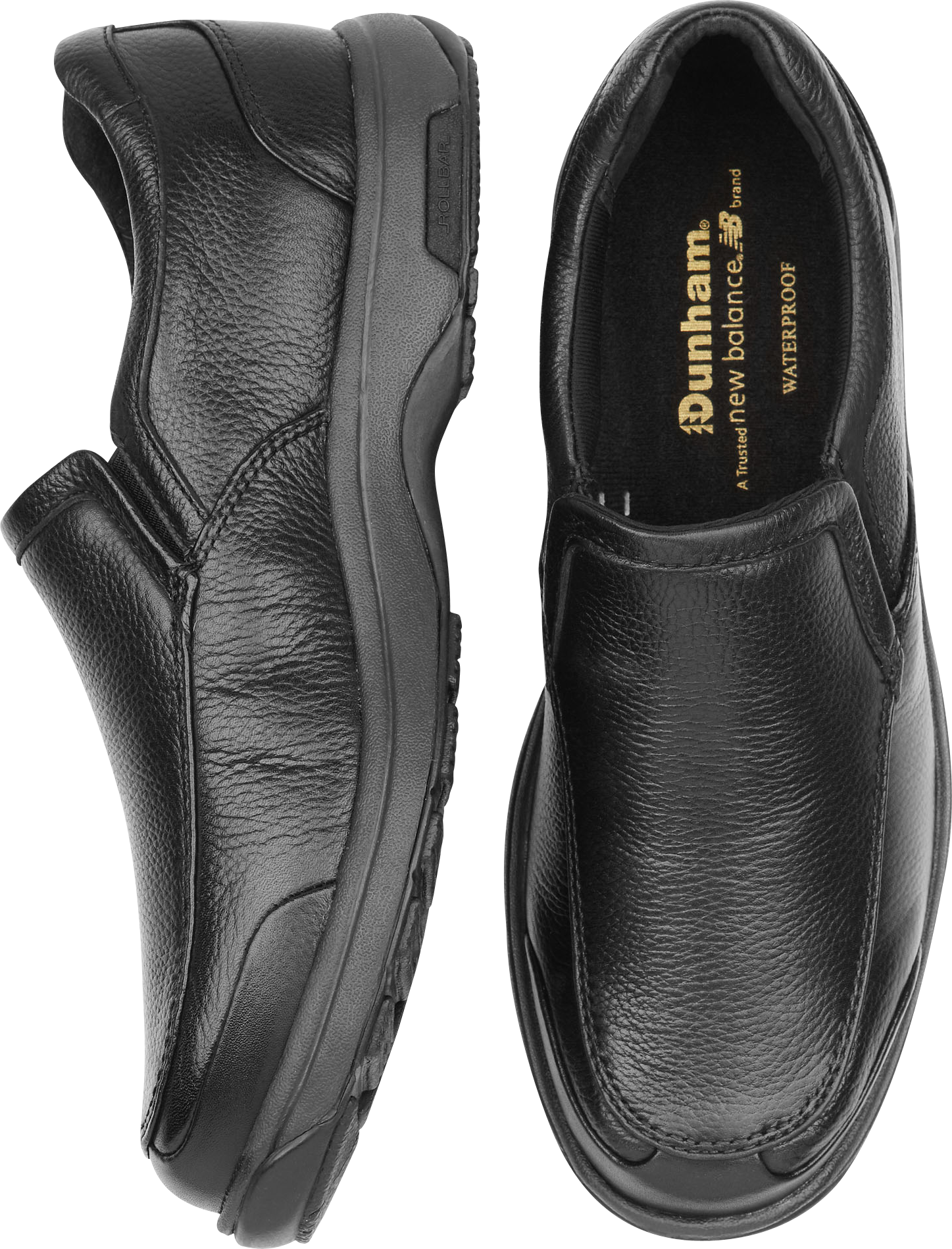 Dunham Black Slip-On Shoes