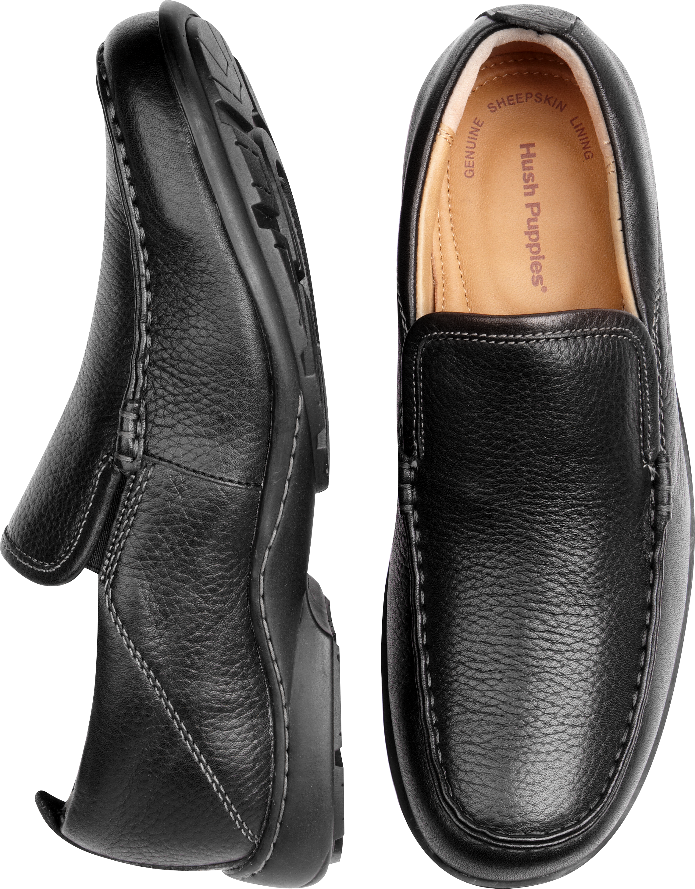 Hush Puppies GT Black Slip-On Shoes