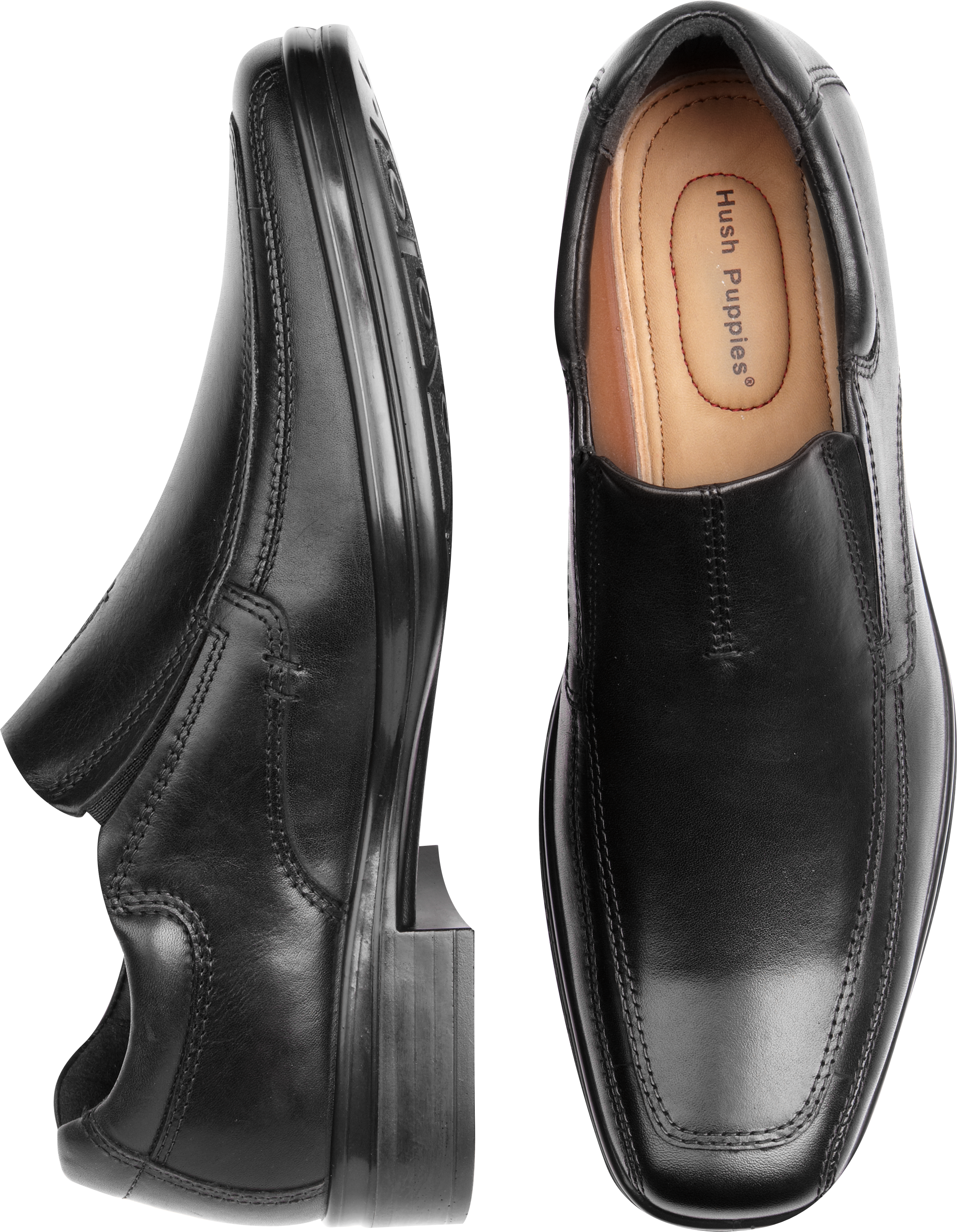 Hush Puppies Quatro Black Waterproof Slip-On Shoes