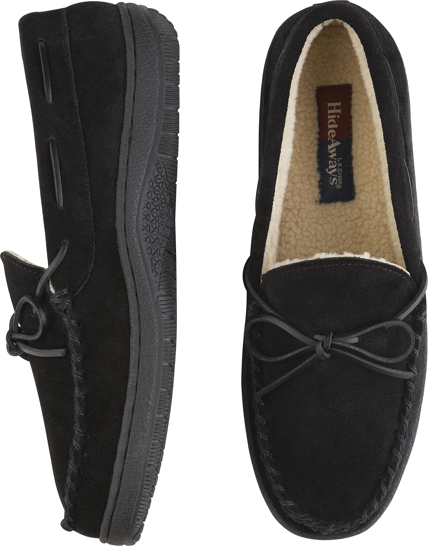 L.B. Evans Black Slippers