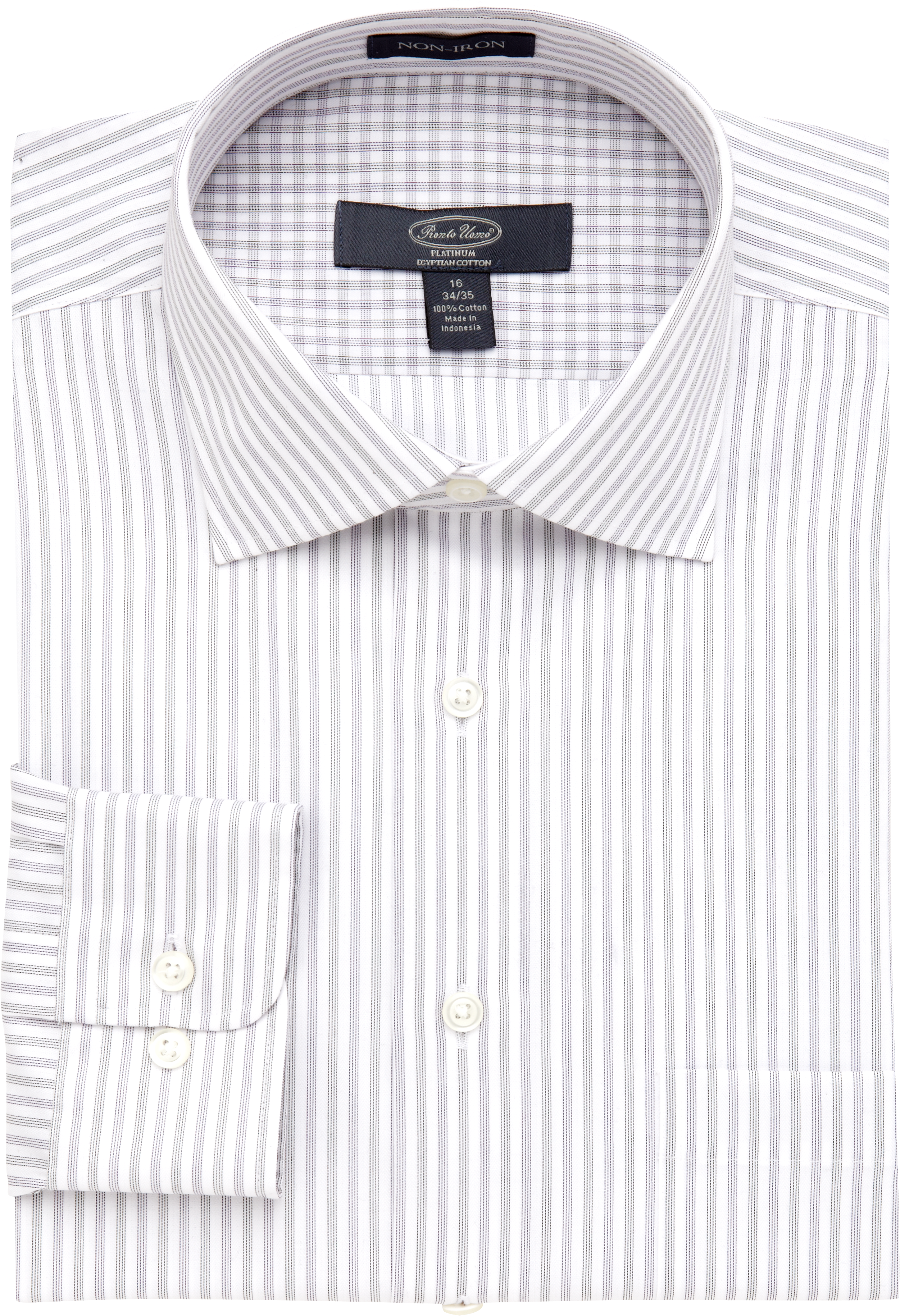 Pronto Uomo Platinum Dress Shirt, Lavender Stripe