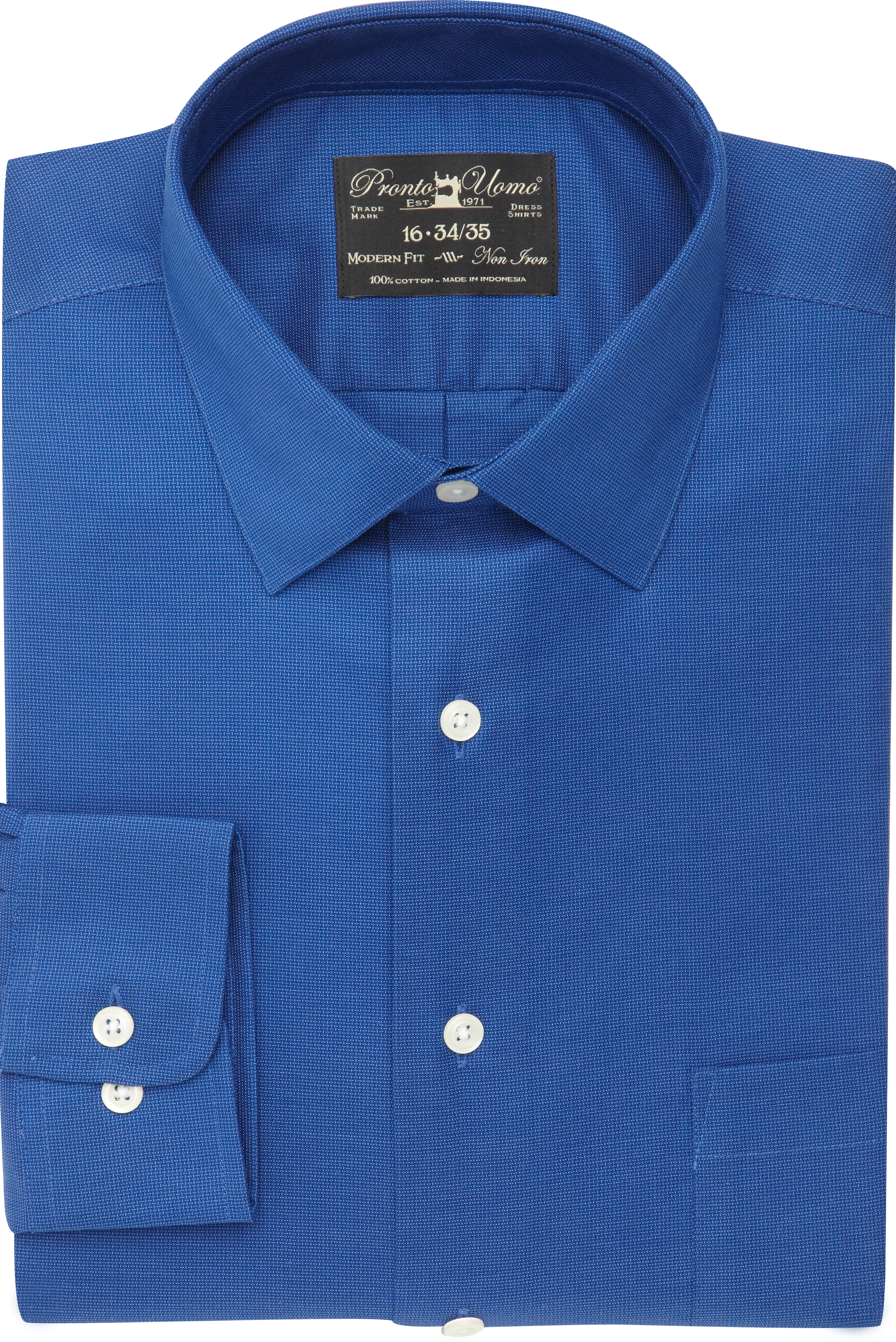 Pronto Uomo French Blue Modern Fit Dress Shirt