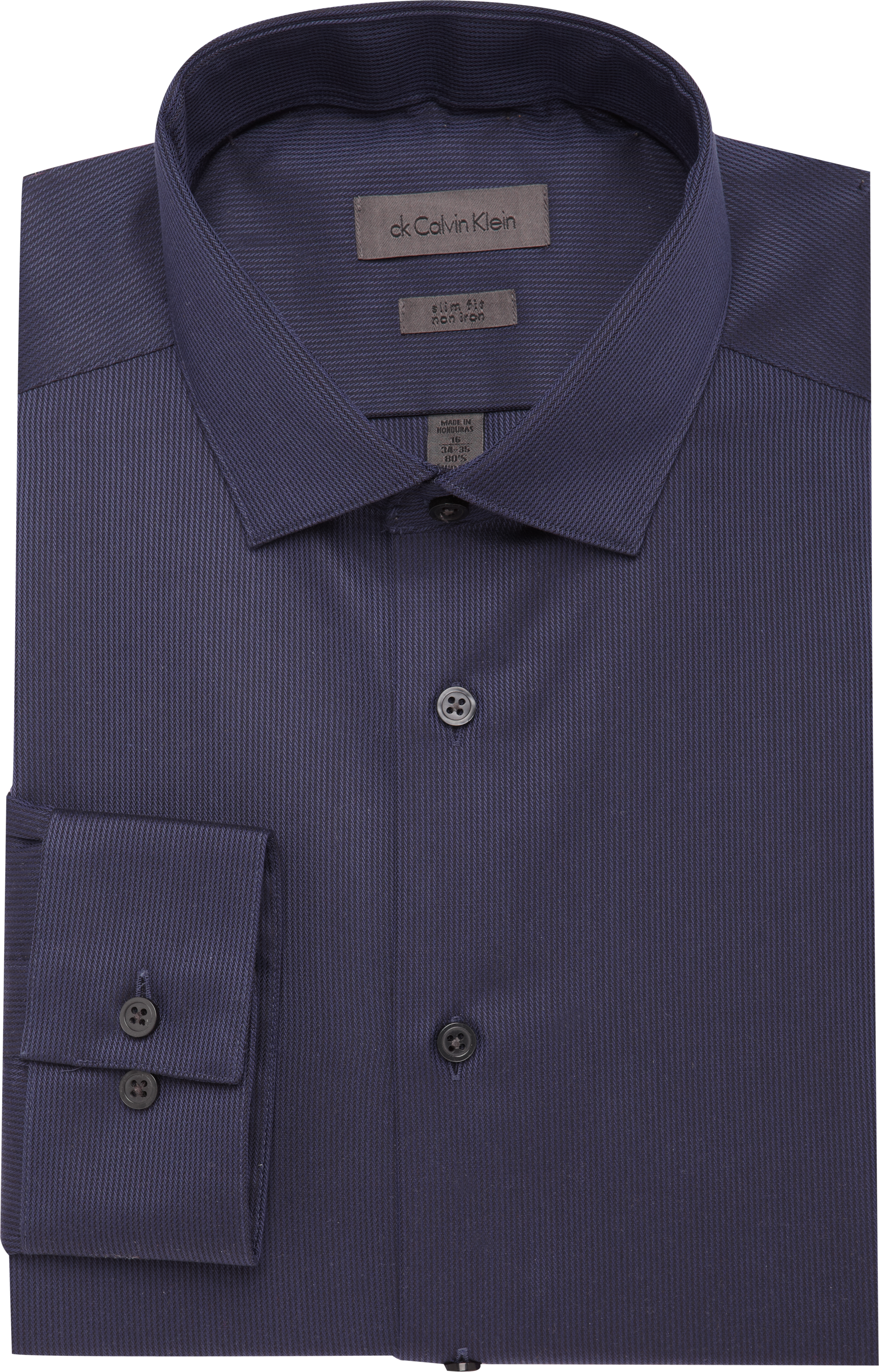 Calvin Klein Purple Slim Fit Dress Shirt