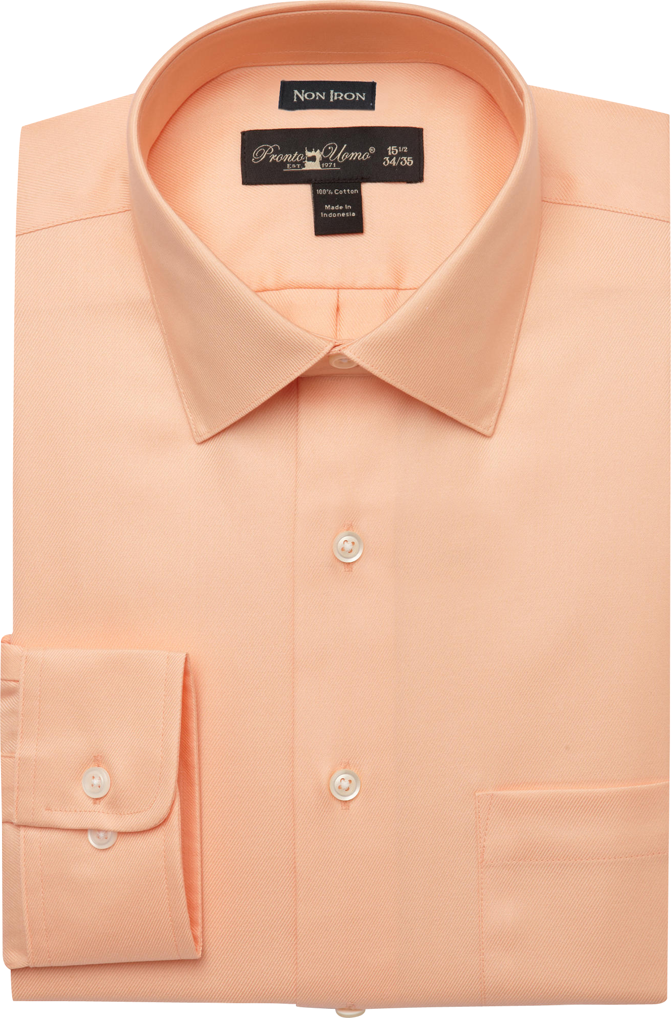 Pronto Uomo Orange Modern Fit Dress Shirt