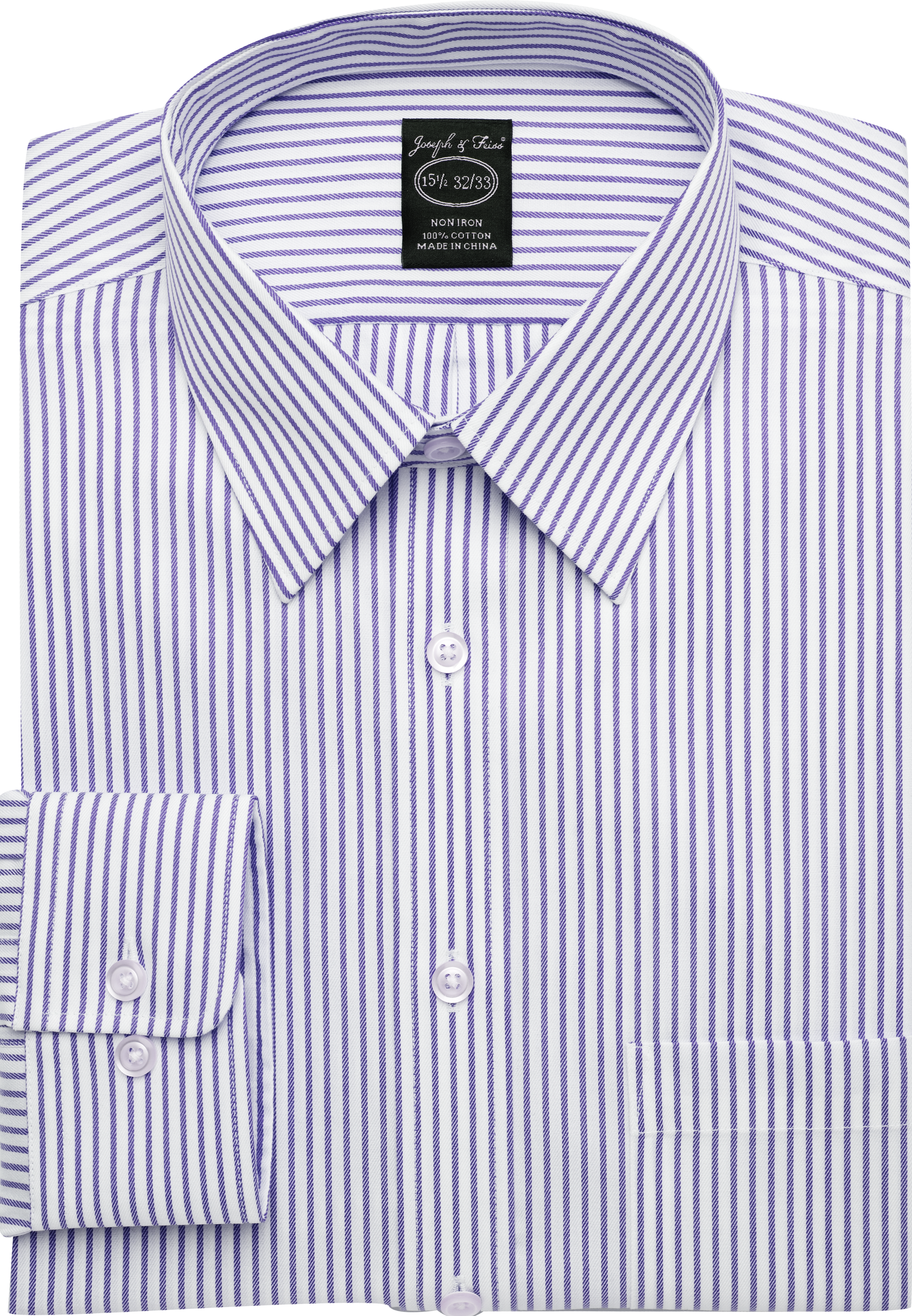 Joseph & Feiss Purple Stripe Modern Fit Dress Shirt