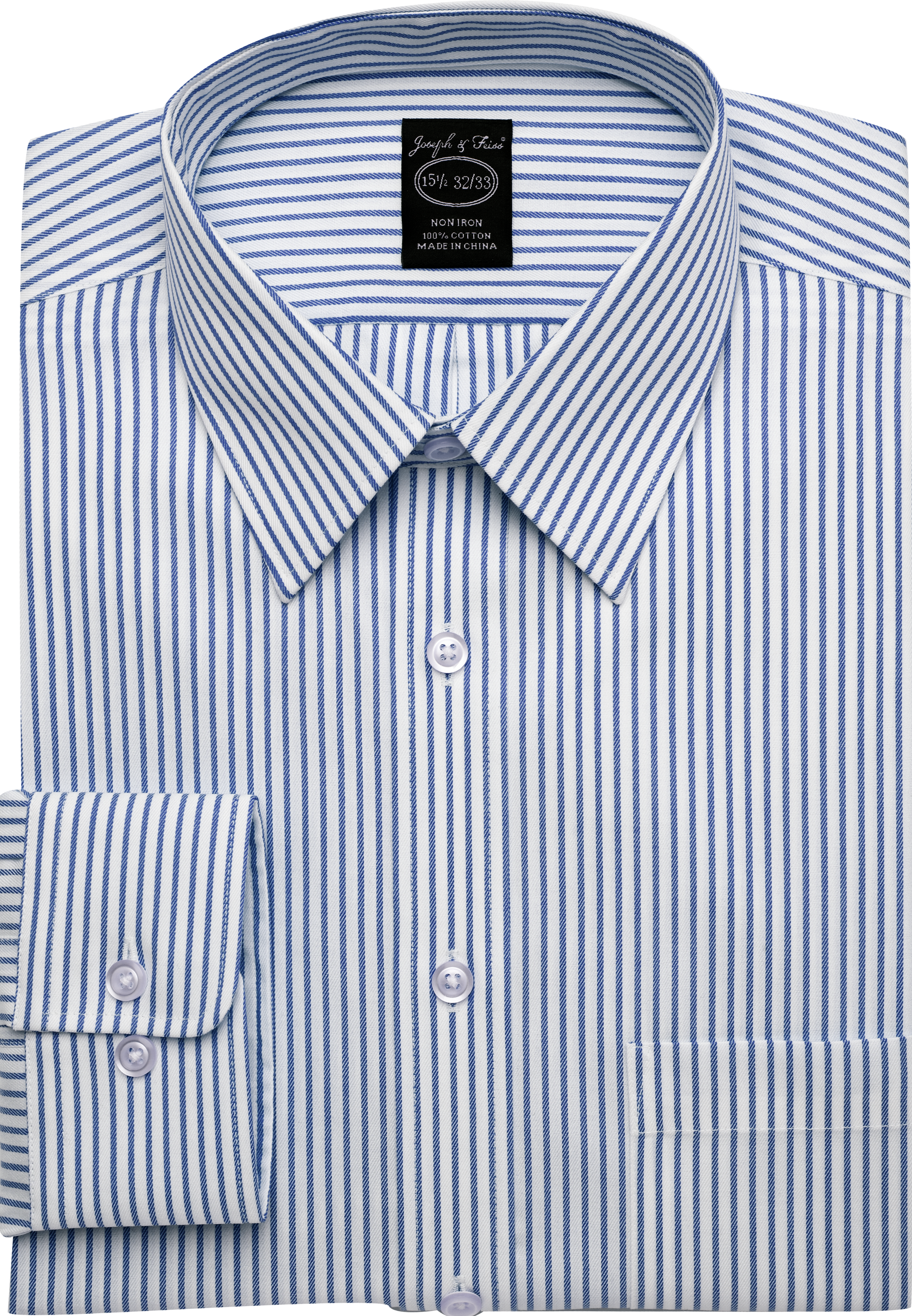 Joseph & Feiss Navy Stripe Modern Fit Dress Shirt