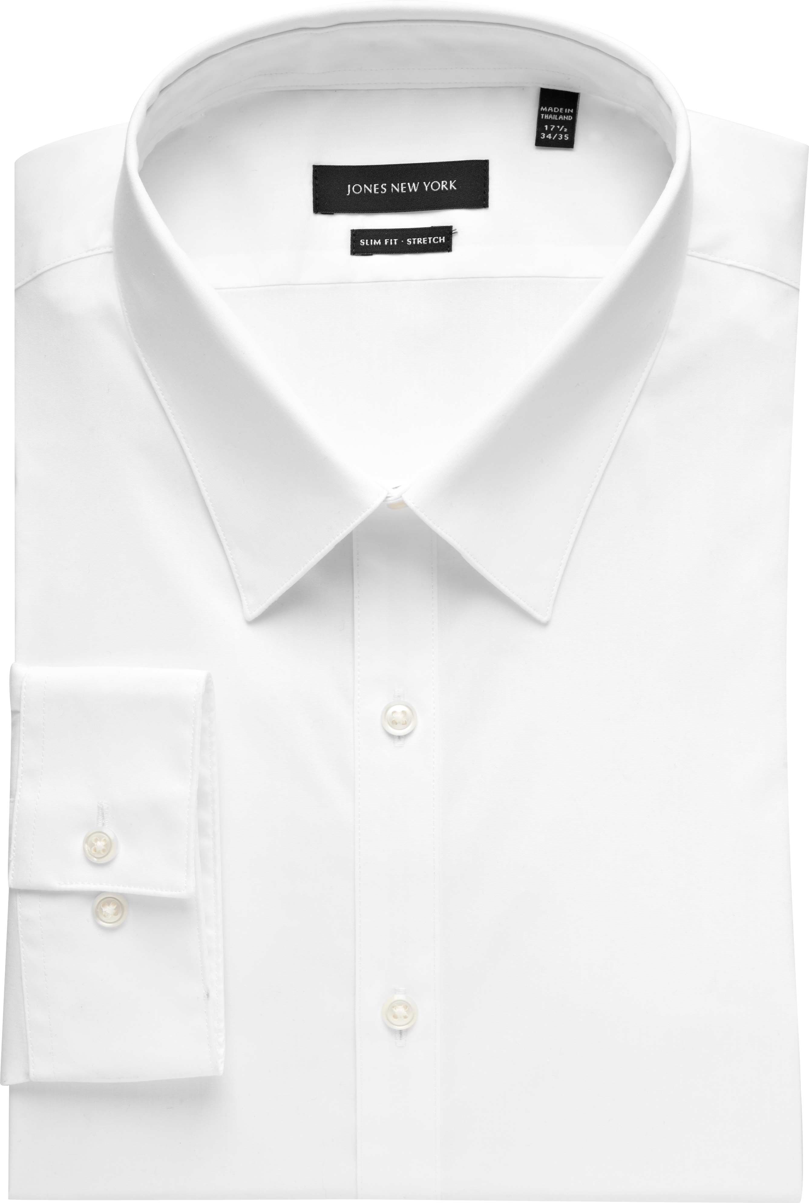 Jones New York White Slim Fit Dress Shirt