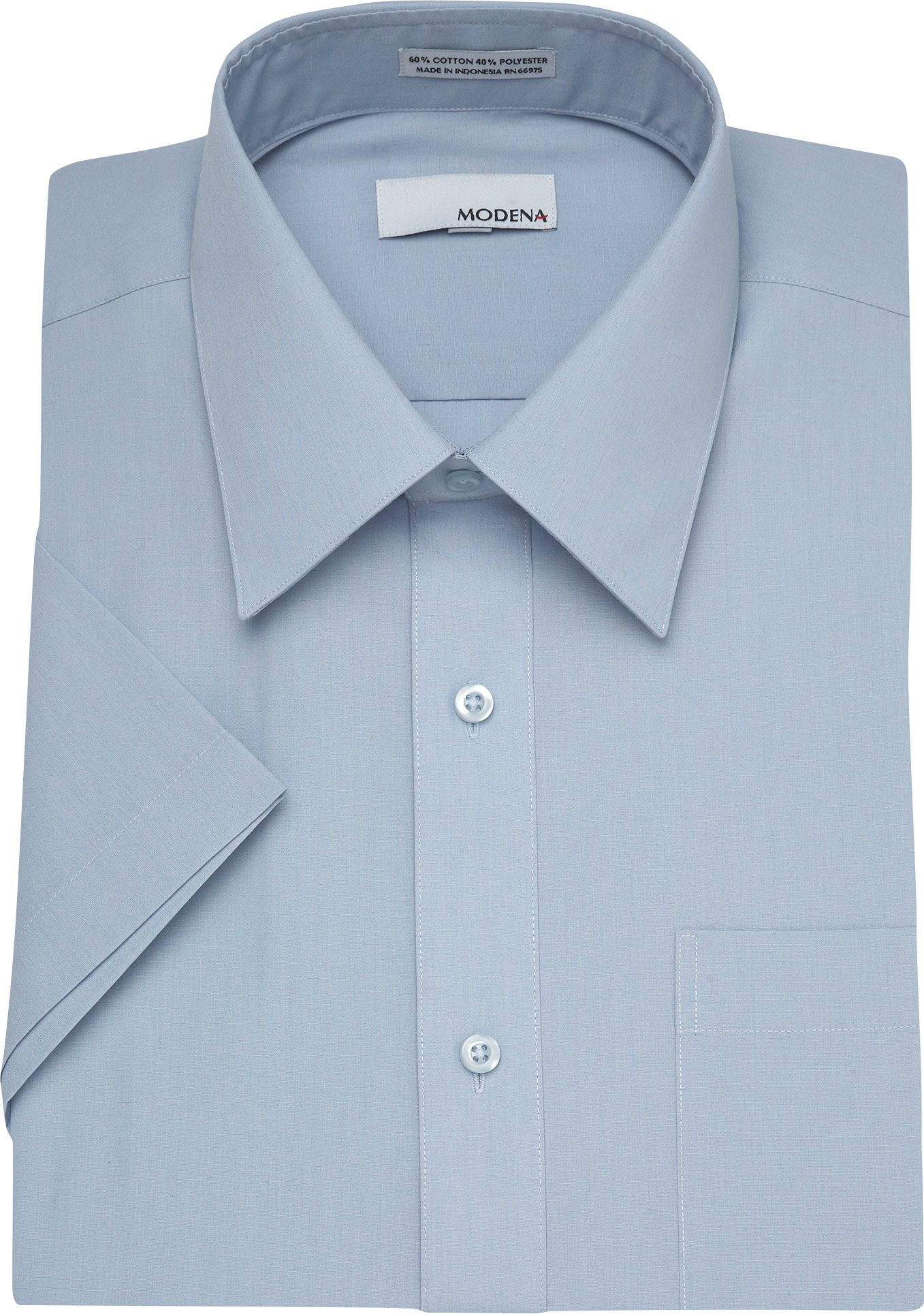Modena Light Blue Short Sleeve Dress Shirt