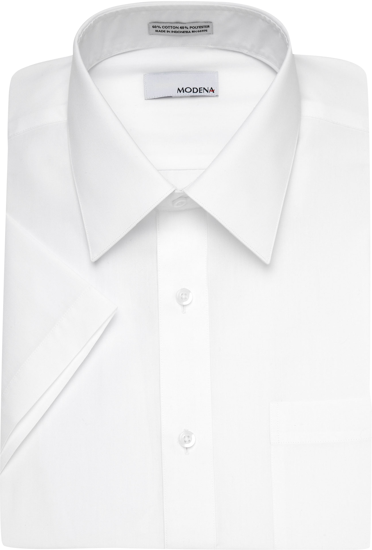 Modena White Short Sleeve Dress Shirt