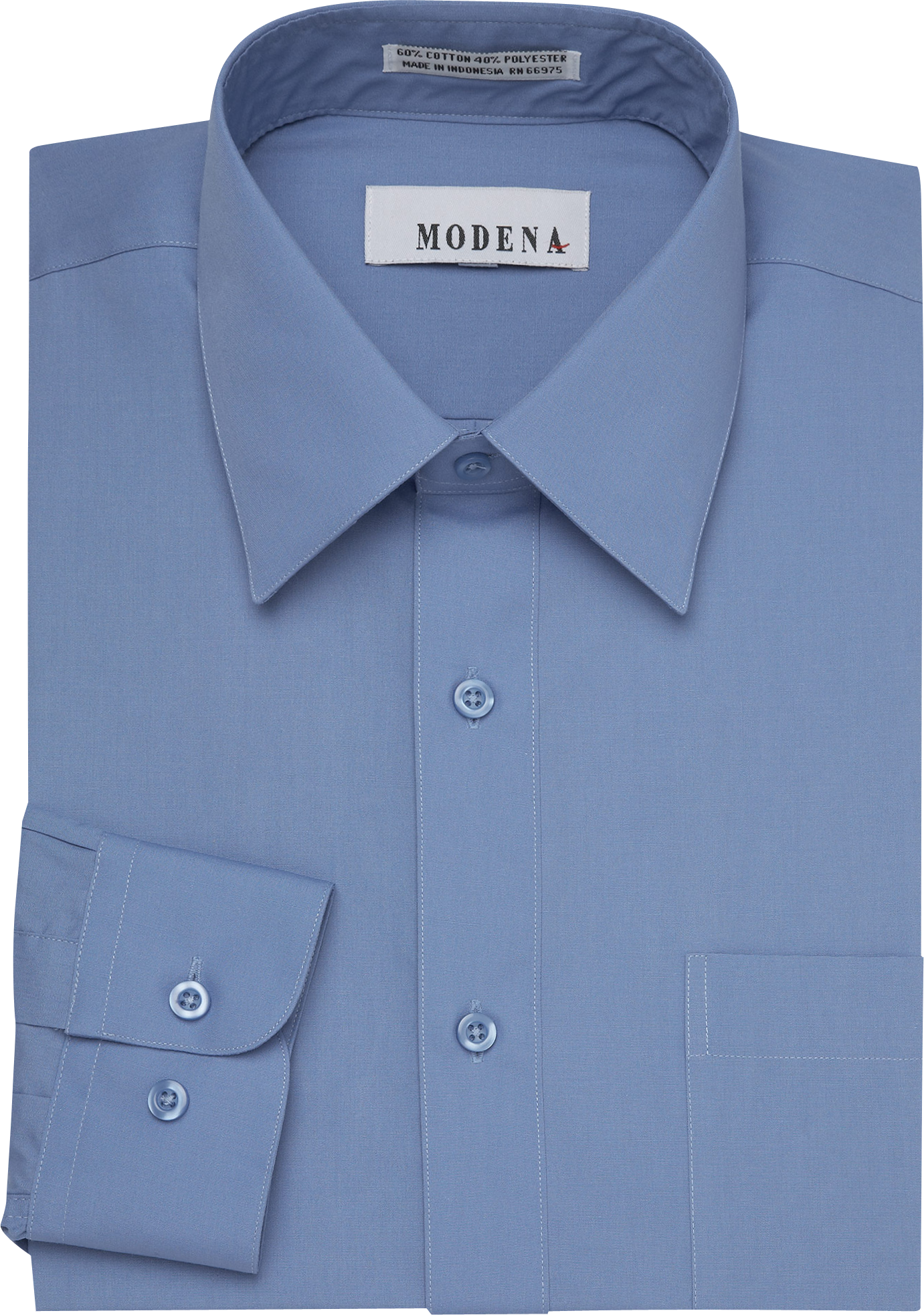 Modena Blue Slim Fit Dress Shirt