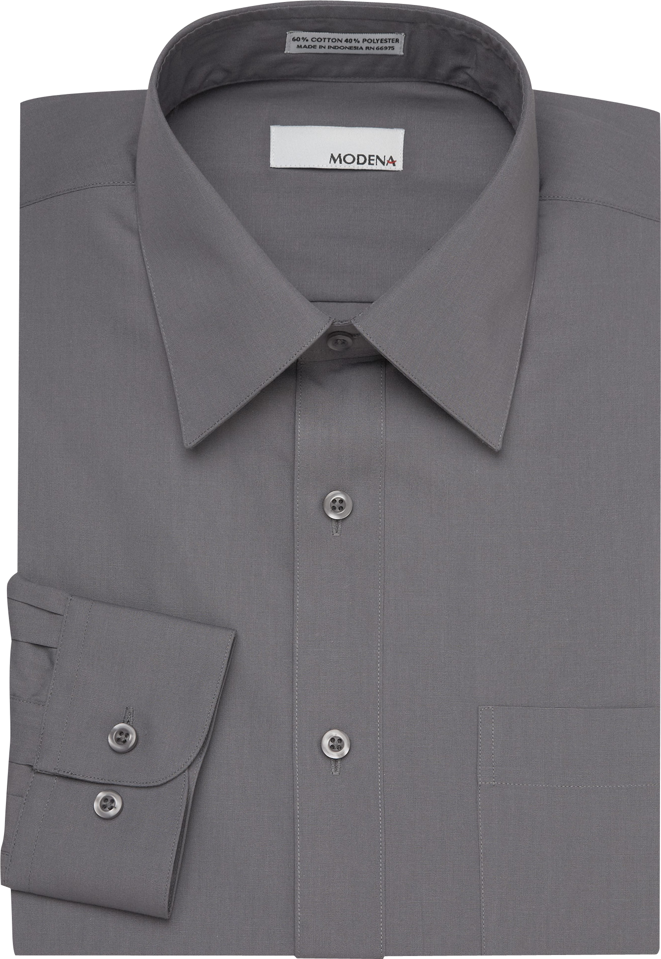 Modena Charcoal Slim Fit Dress Shirt