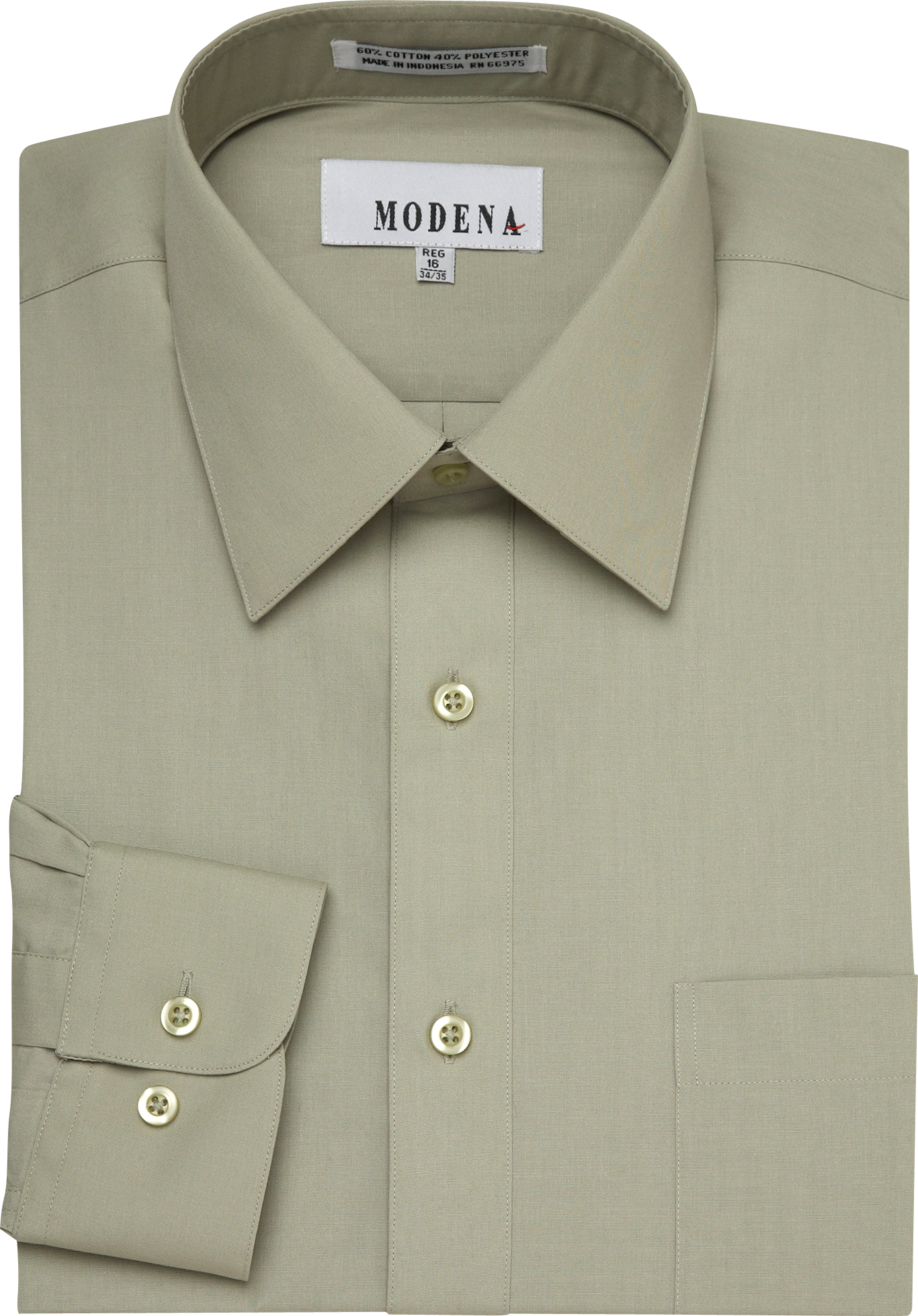 Modena Sage Slim Fit Dress Shirt