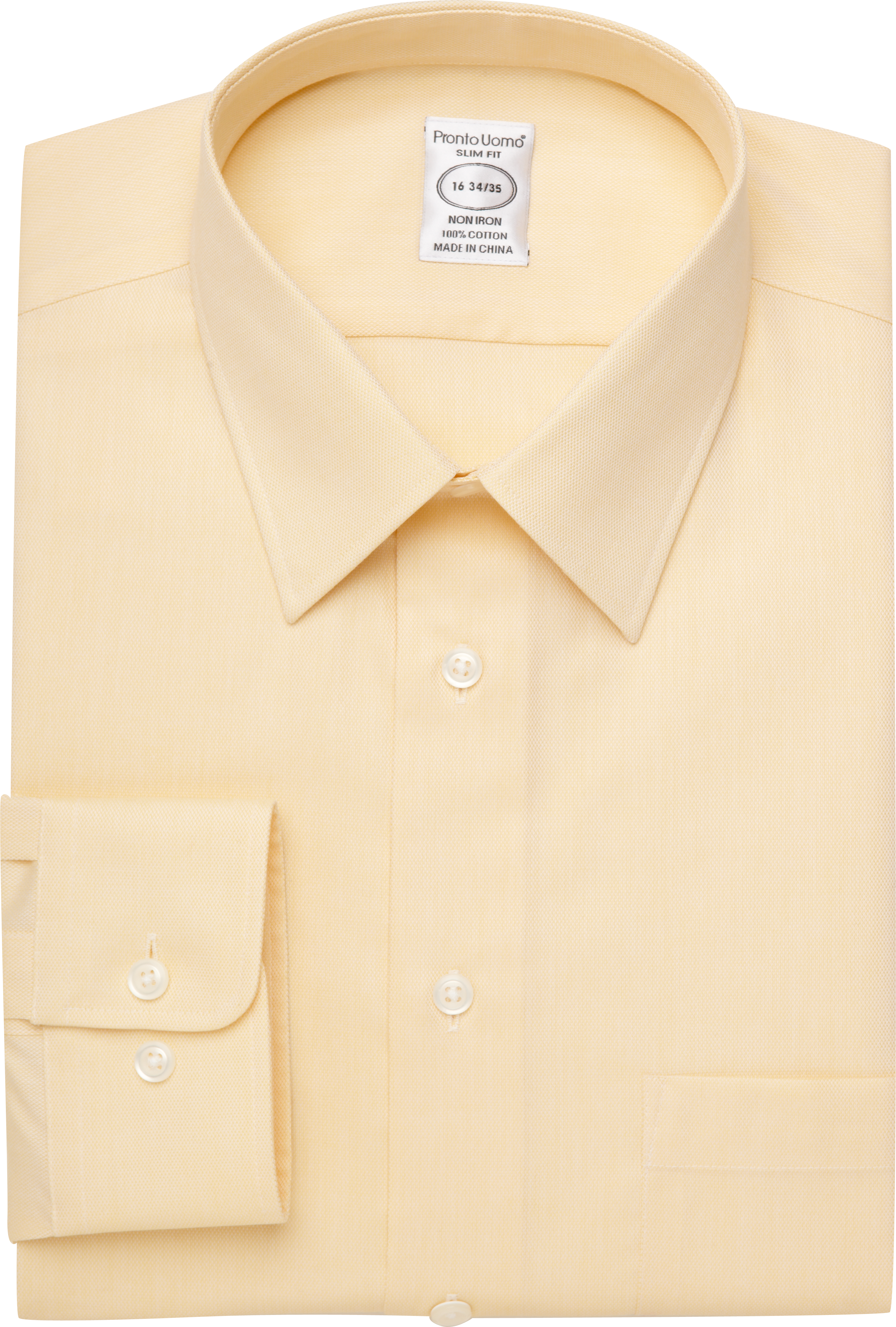 Pronto Uomo Buttercup Queen's Oxford Slim Fit Dress Shirt