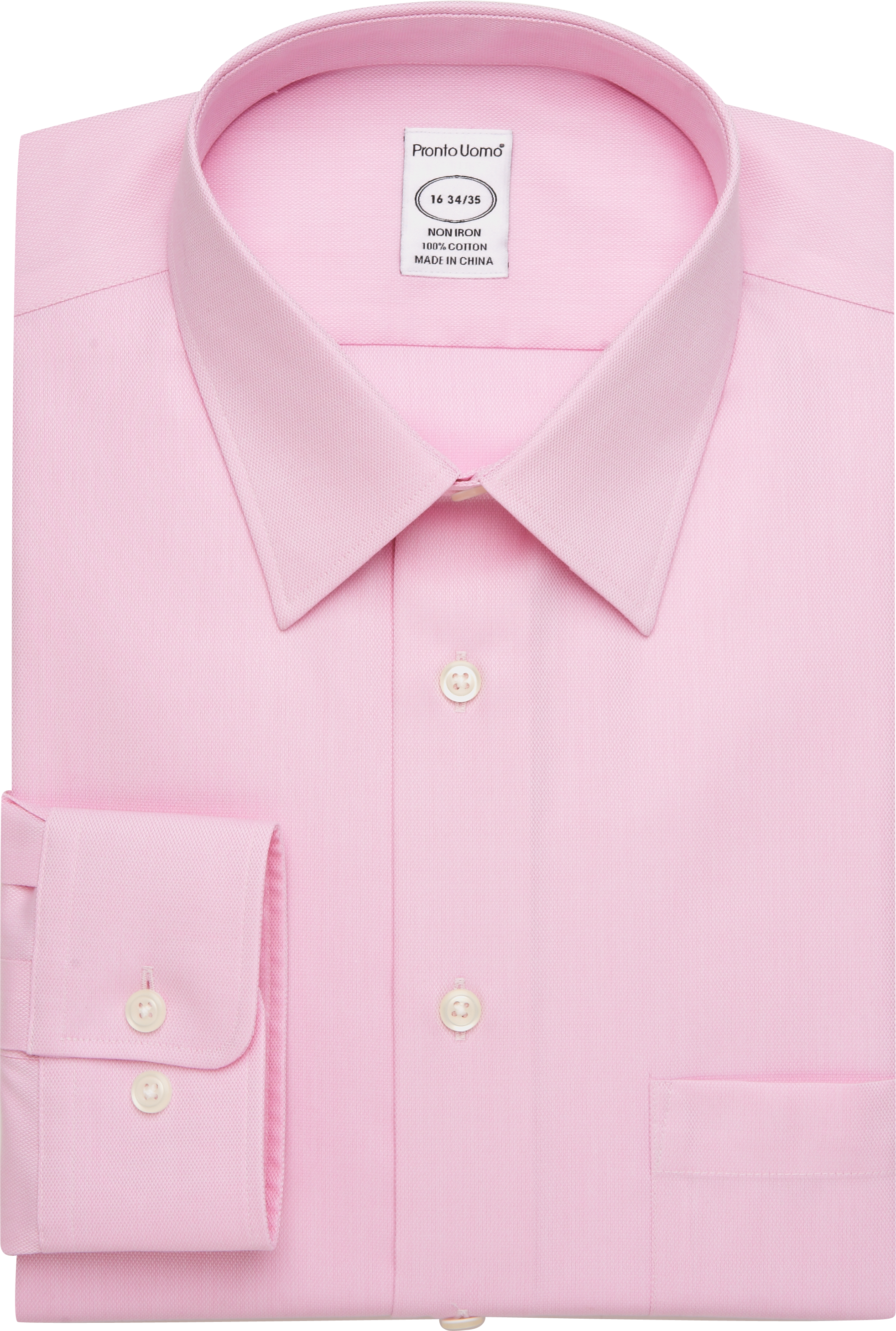 Pronto Uomo Pink Queen's Oxford Modern Fit Dress Shirt