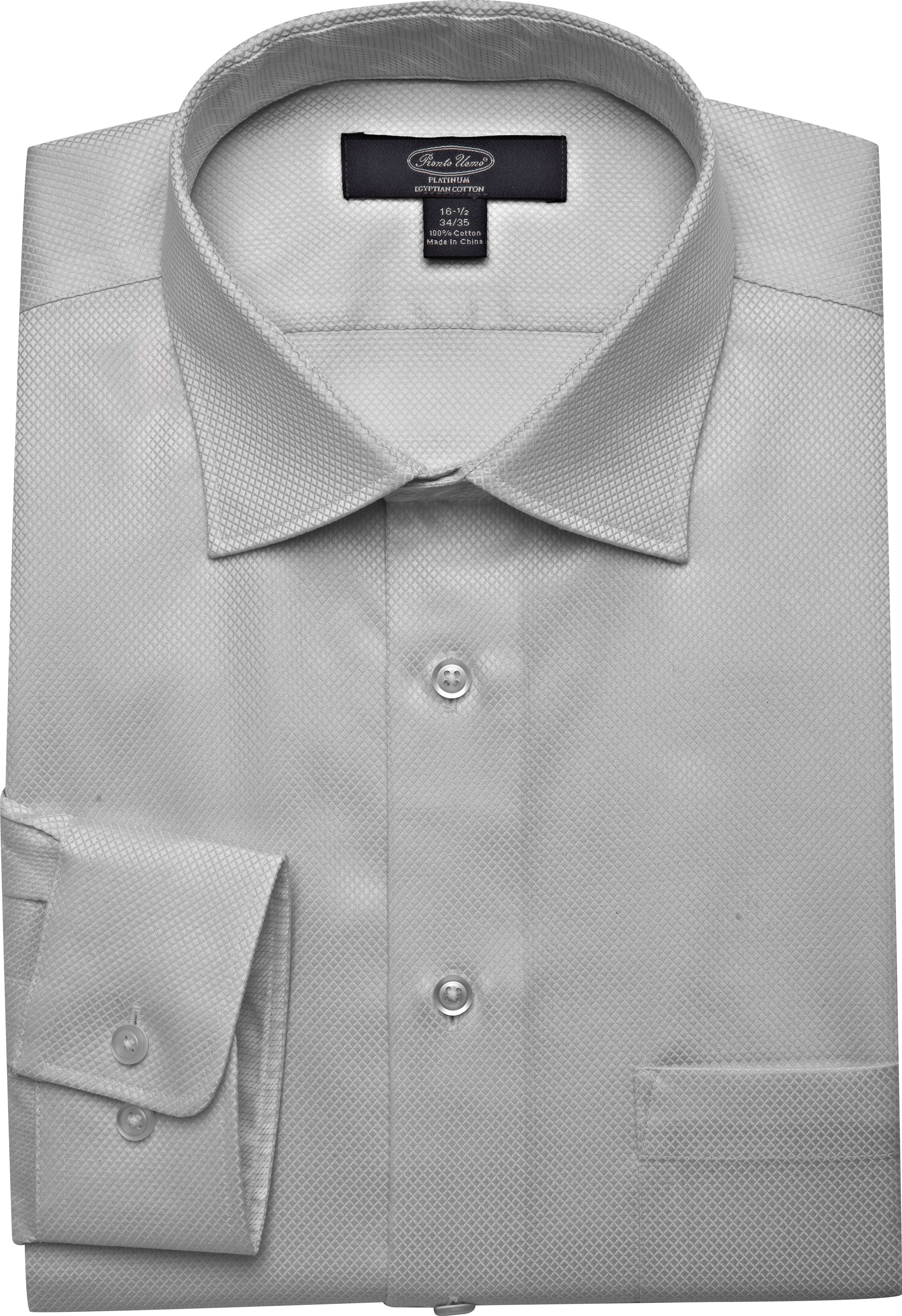 Pronto Uomo Platinum Modern Fit Dress Shirt,Gray
